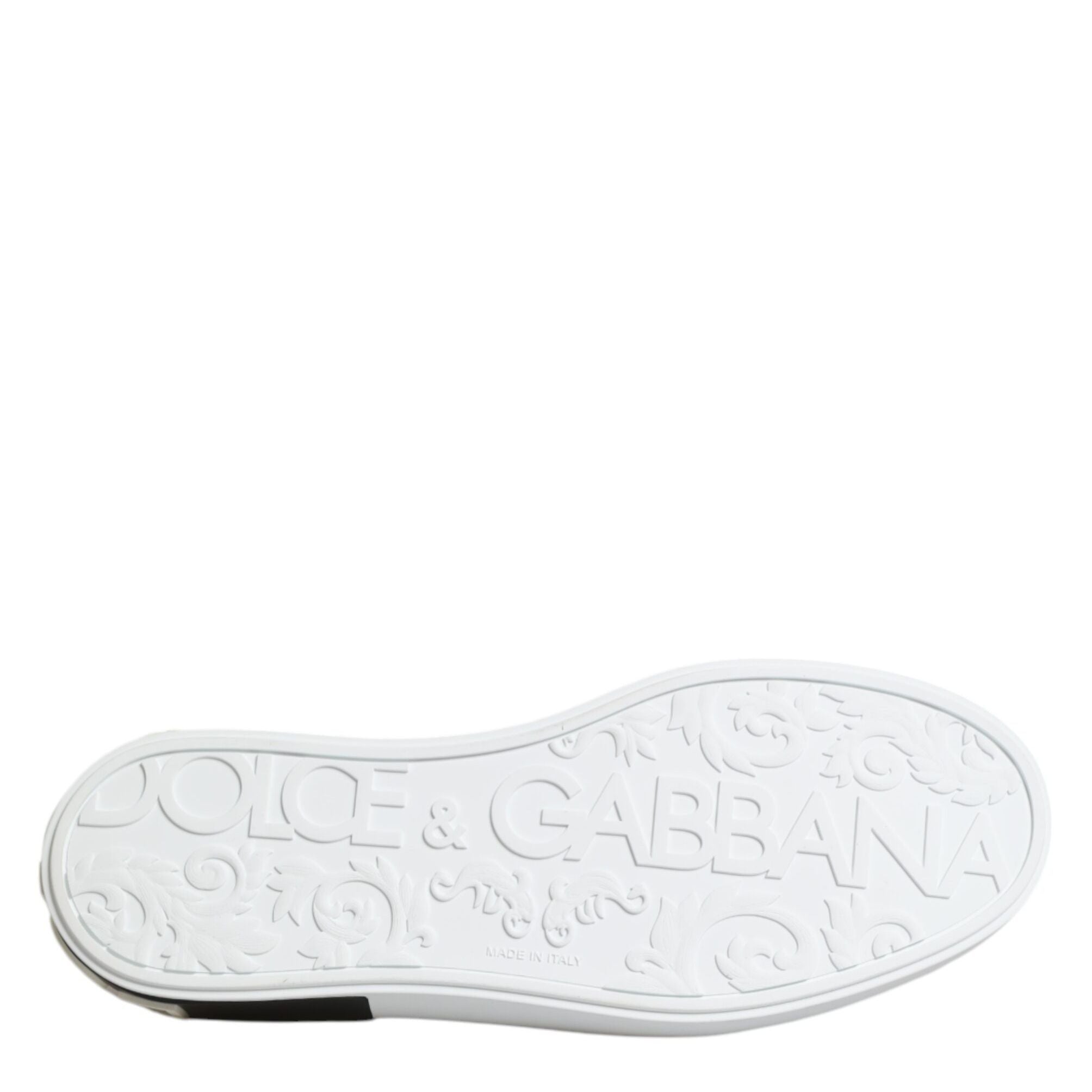 Dolce & Gabbana Red Logo Low Top Slip On Men Sneakers Shoes