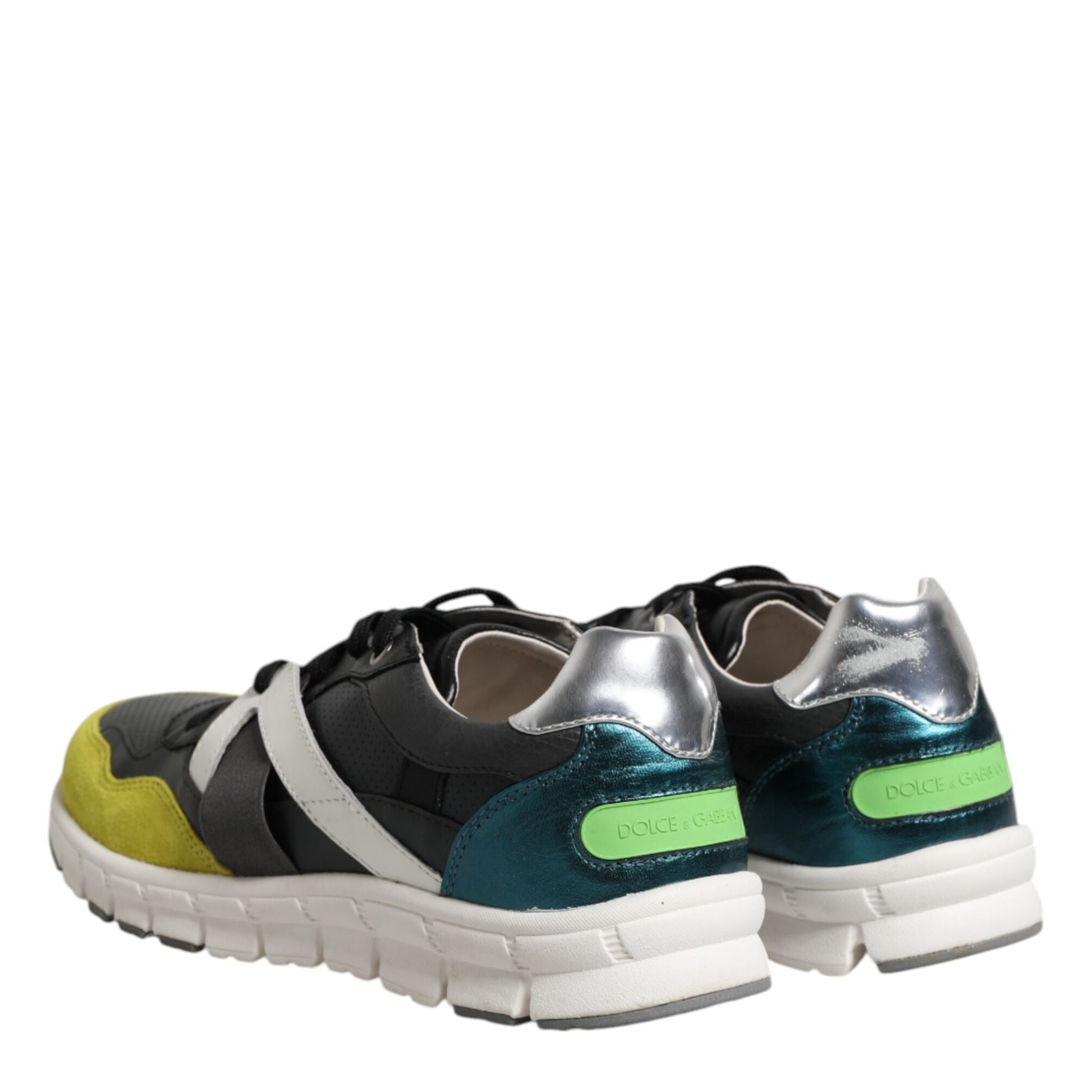 Dolce & Gabbana Multicolor Lace Up Low Top Men Sneakers Shoes