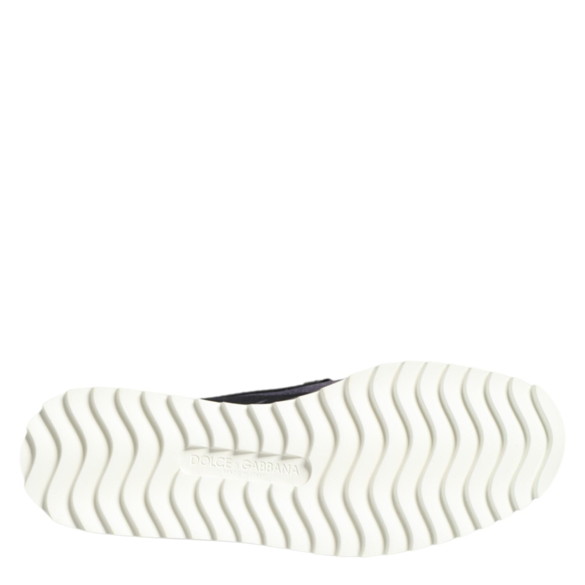 Dolce & Gabbana Black Tropical Slip On Men Sneakers Shoes