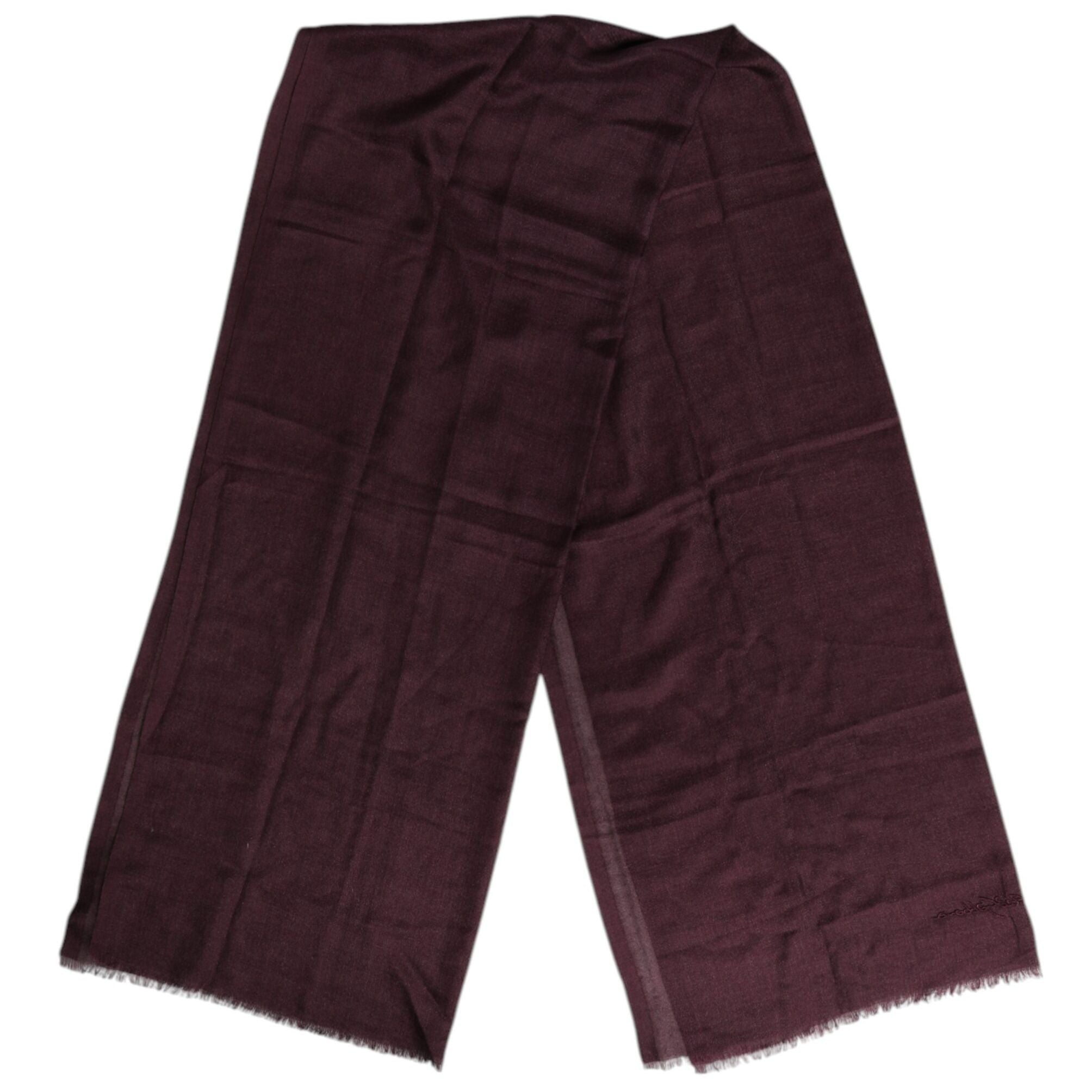Dolce & Gabbana Maroon Cashmere Neck Warmer Wrap Shawl Scarf