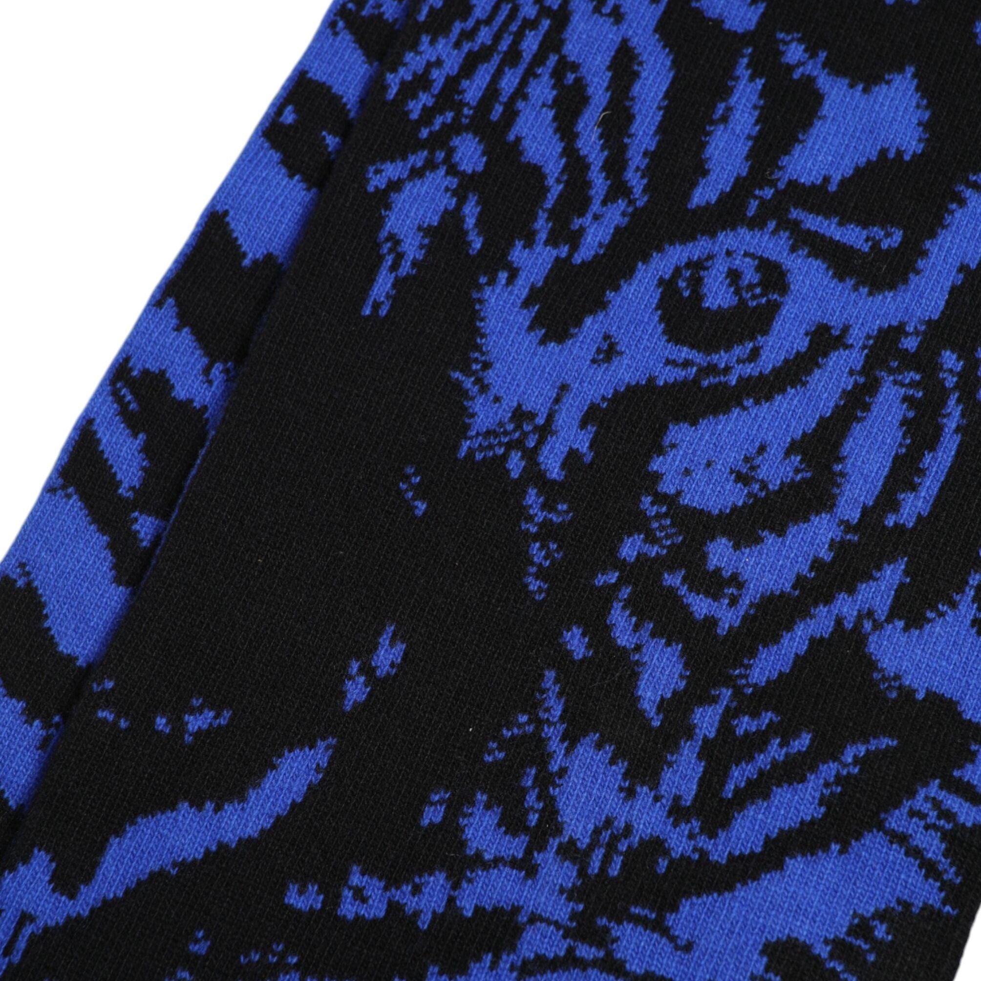 Dolce & Gabbana Blue Black Logo Neck Warmer Wrap Shawl Scarf