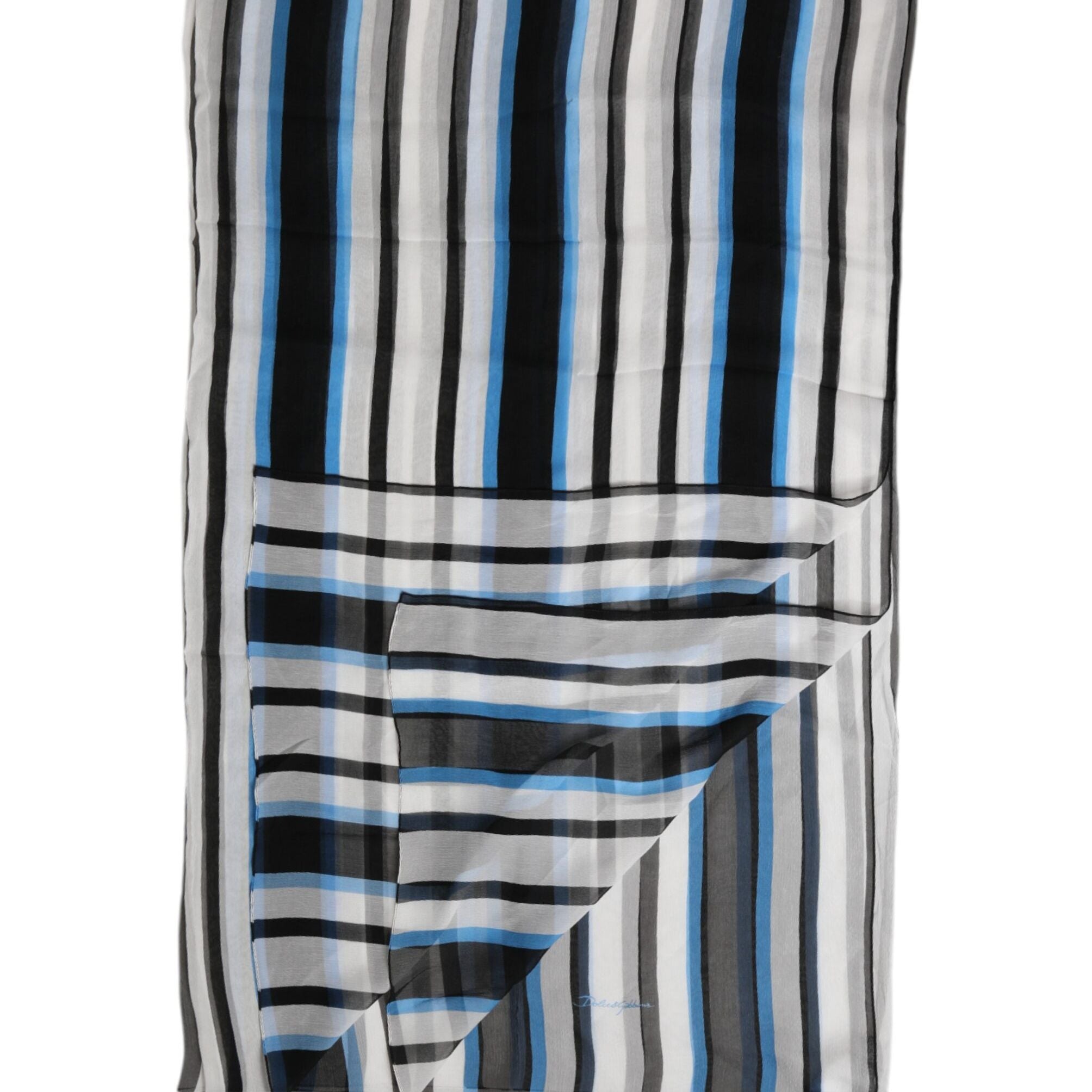 Dolce & Gabbana Multicolor Striped Neck Warmer Wrap Scarf
