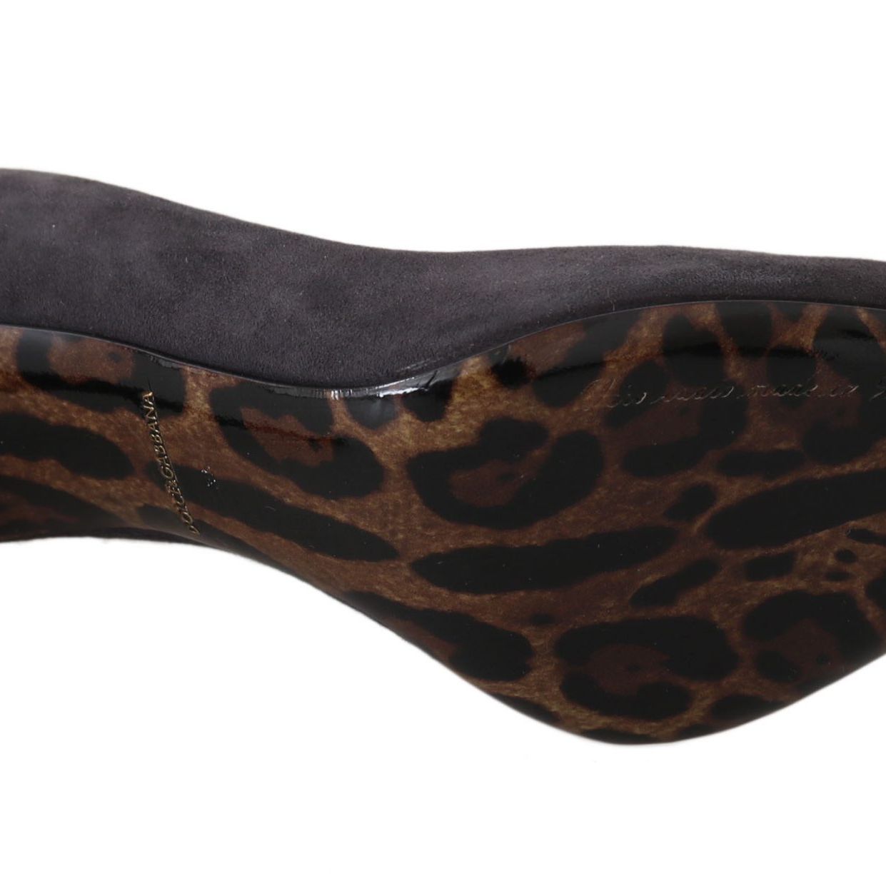 Dolce & Gabbana Gray Suede Leather Stiletto Shoes Heels