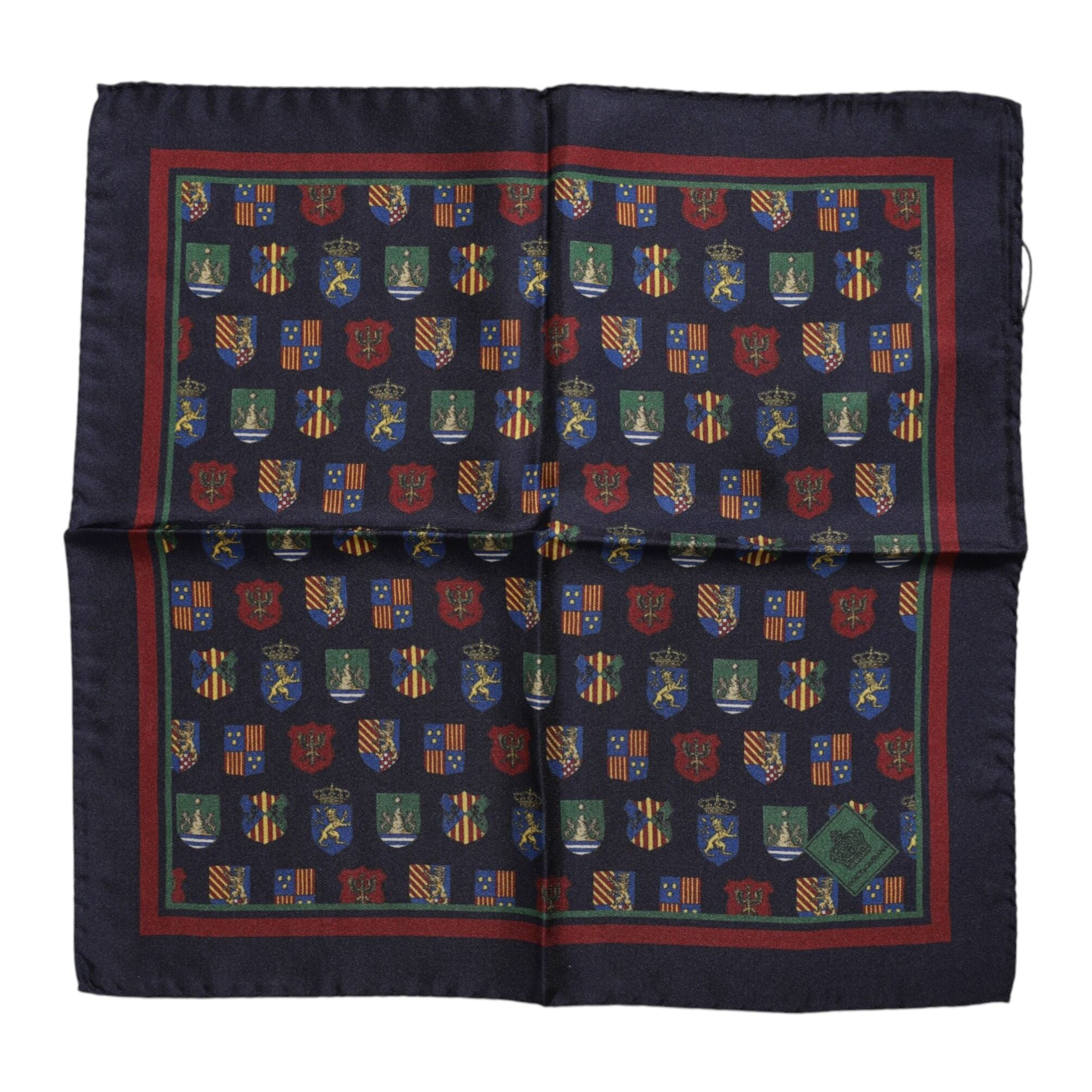 Dolce & Gabbana Multicolor Medals Square Foulard Scarf