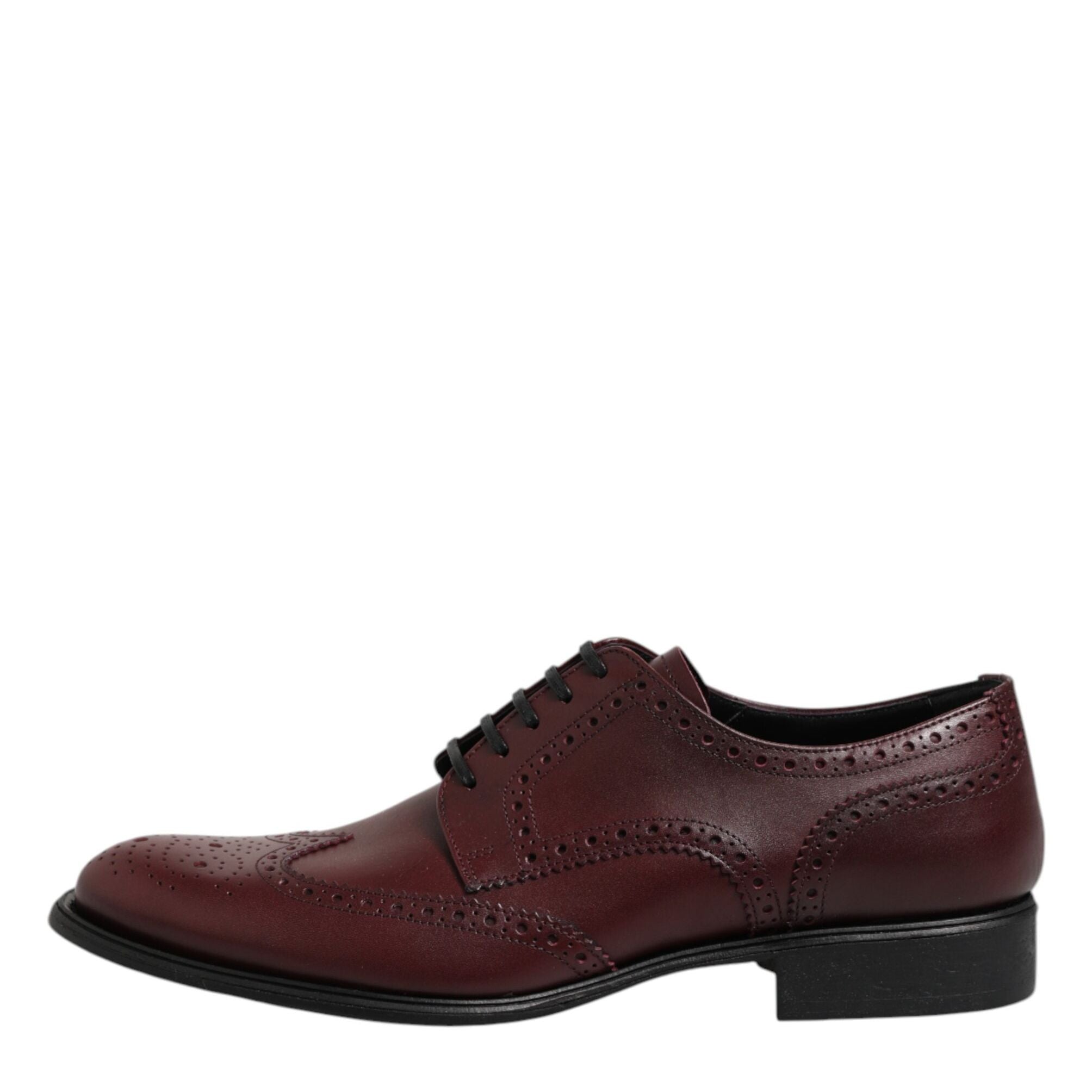Dolce & Gabbana Brown Leather Lace Up Derby Dress Shoes