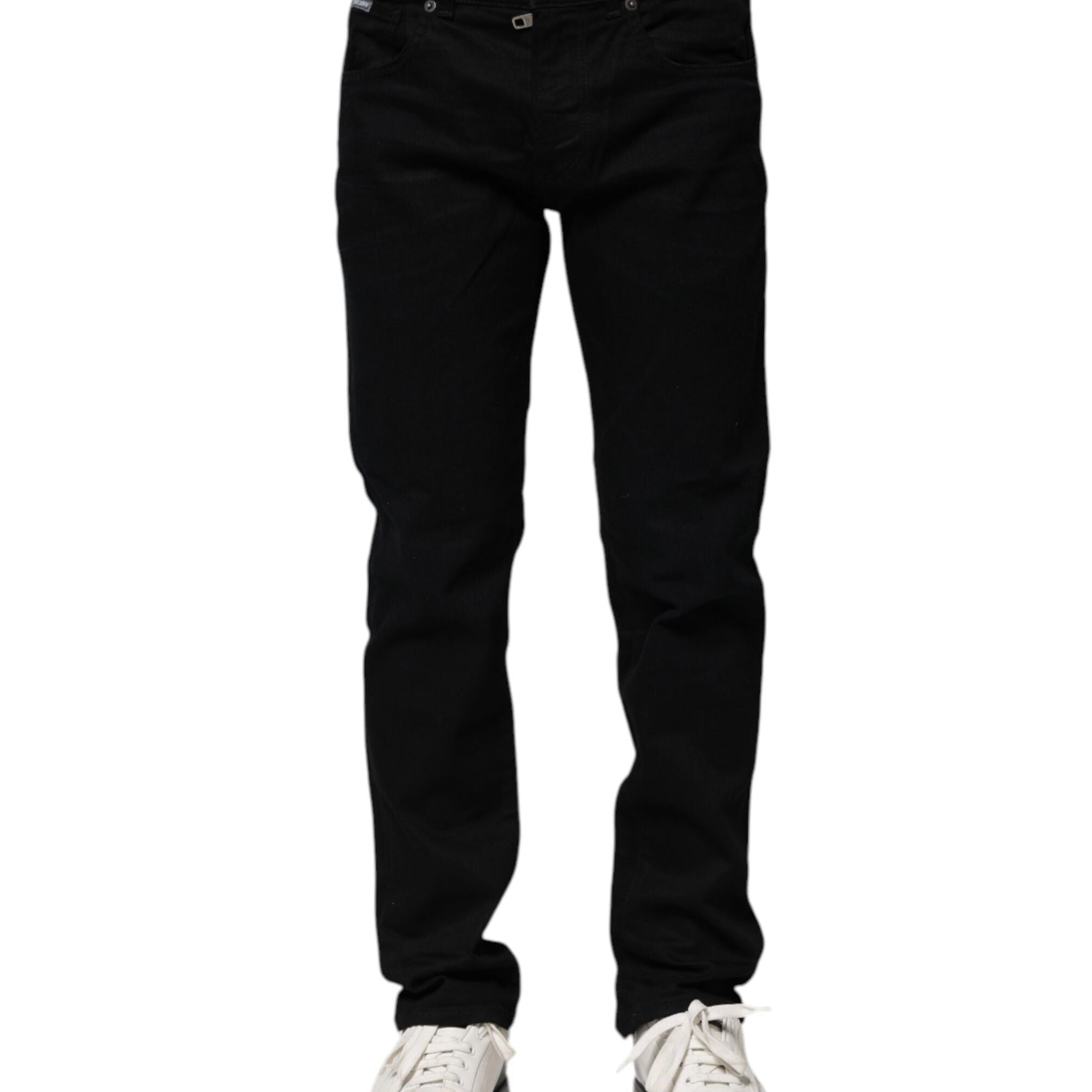 Dolce & Gabbana Black Cotton Skinny Denim Jeans