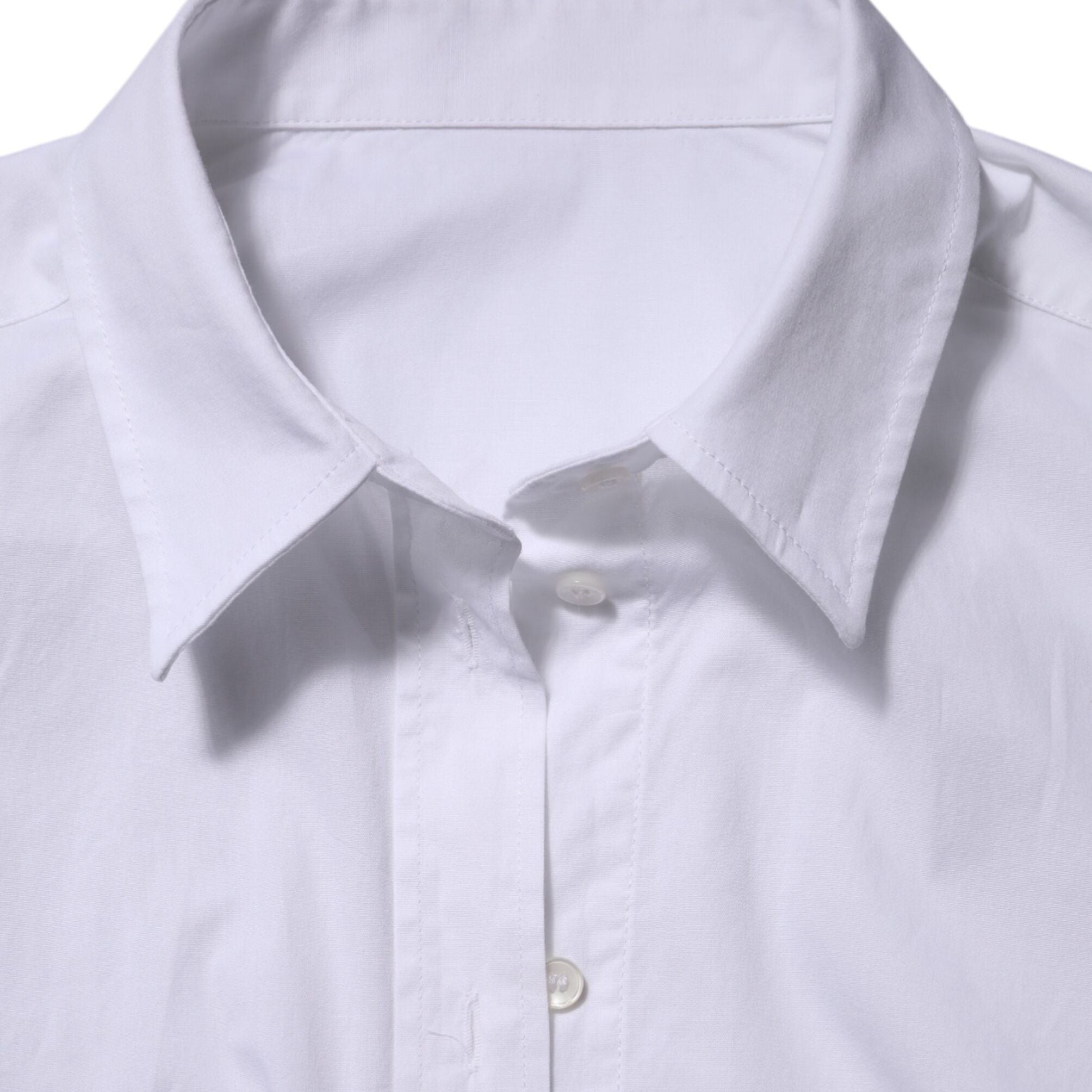 Dolce & Gabbana White Cotton Long Sleeves Collared Top Shirt