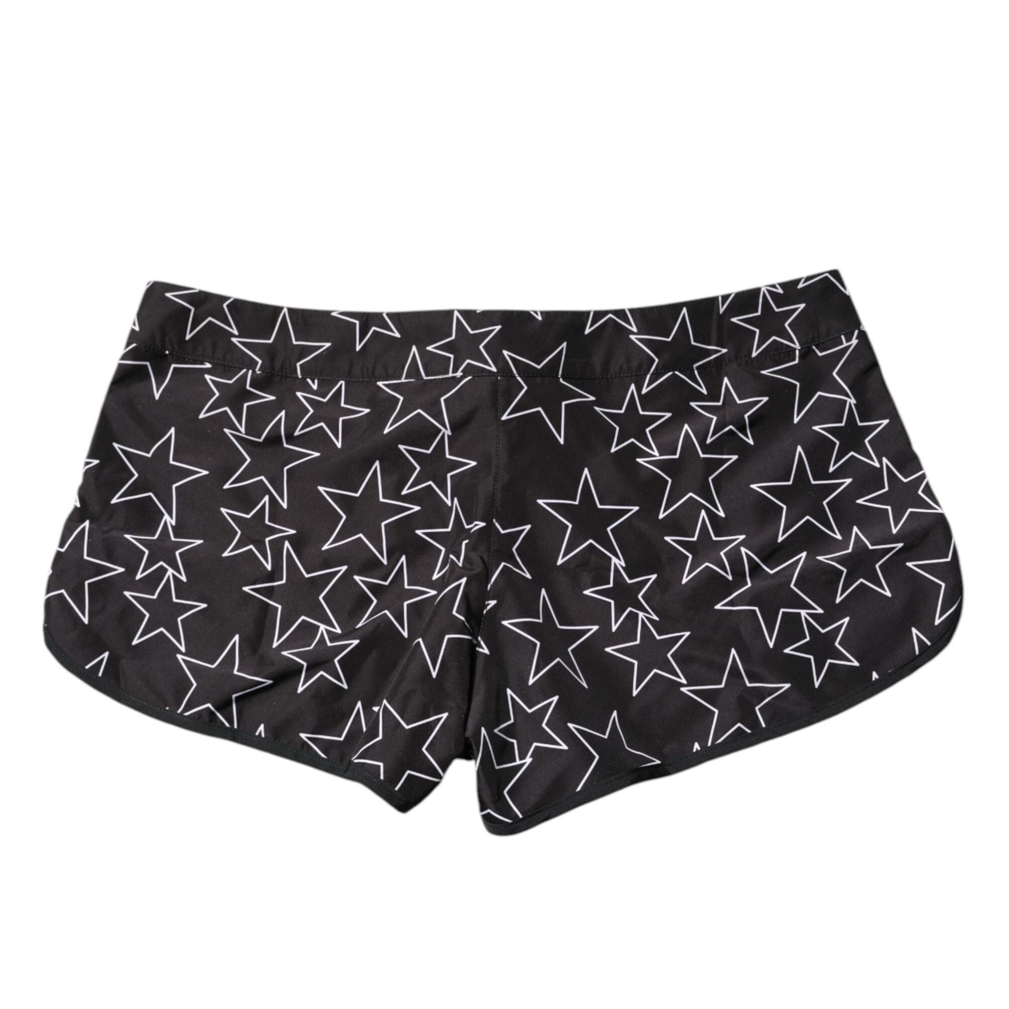 Dolce & Gabbana Black Star Print Beachwear Shorts Swimwear