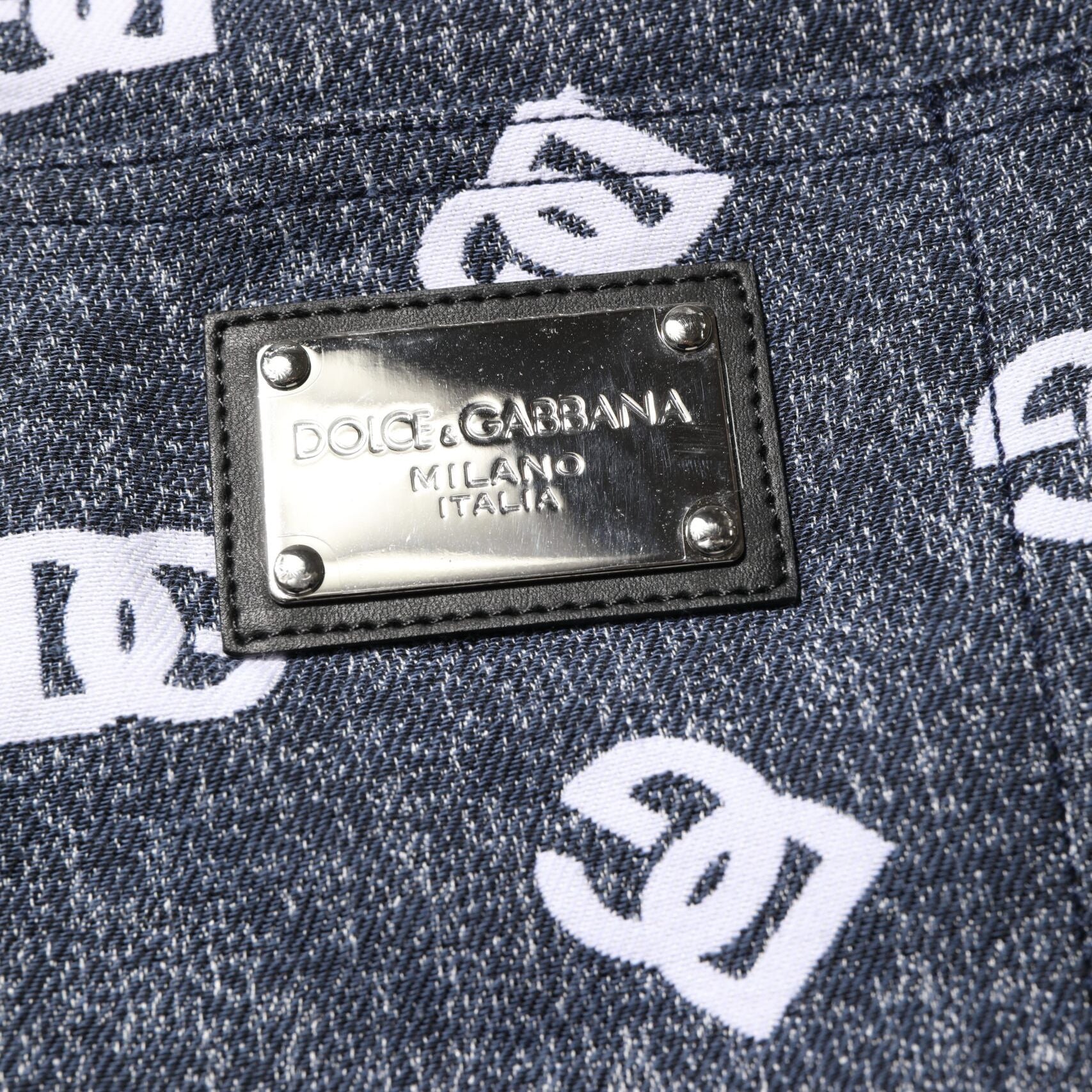 Dolce & Gabbana Dark Gray Logo Cotton Skinny Slim Denim Jeans