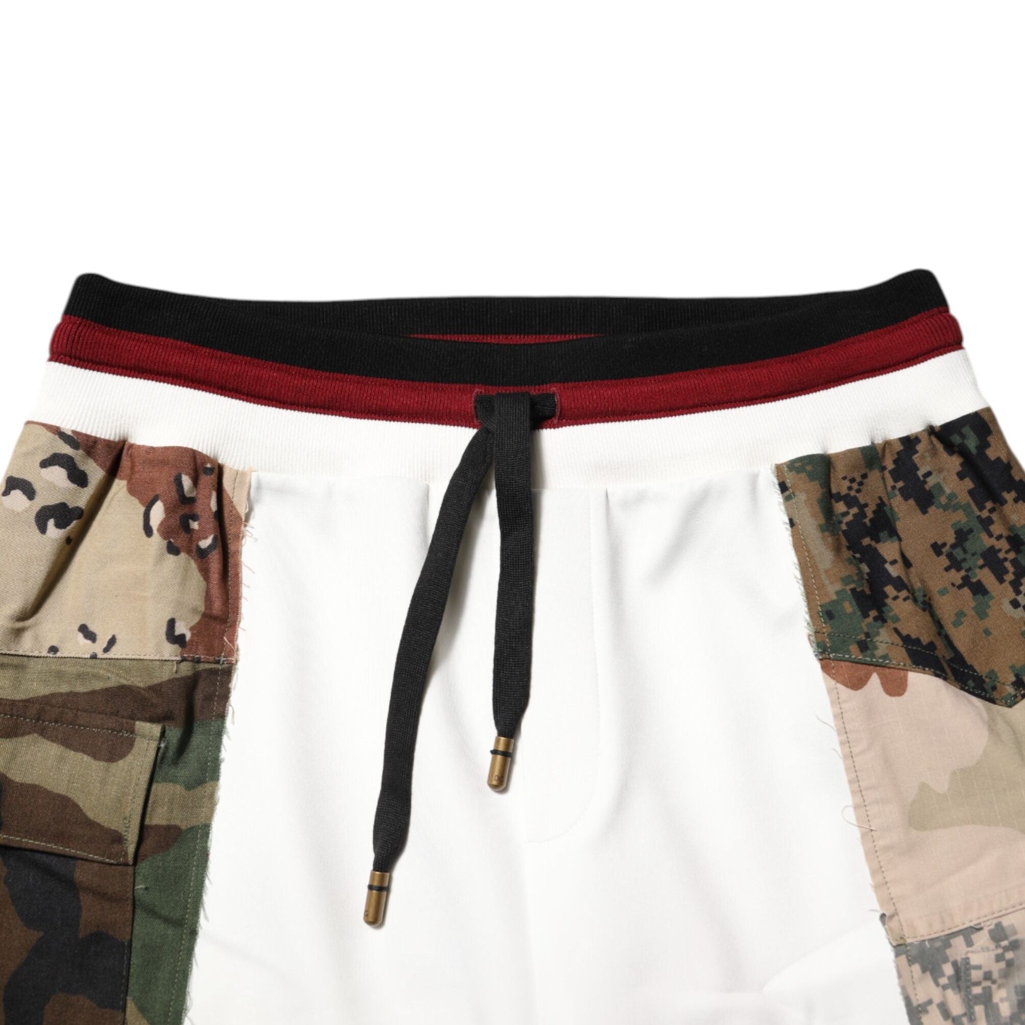 Dolce & Gabbana White Patchwork Jogger Pants