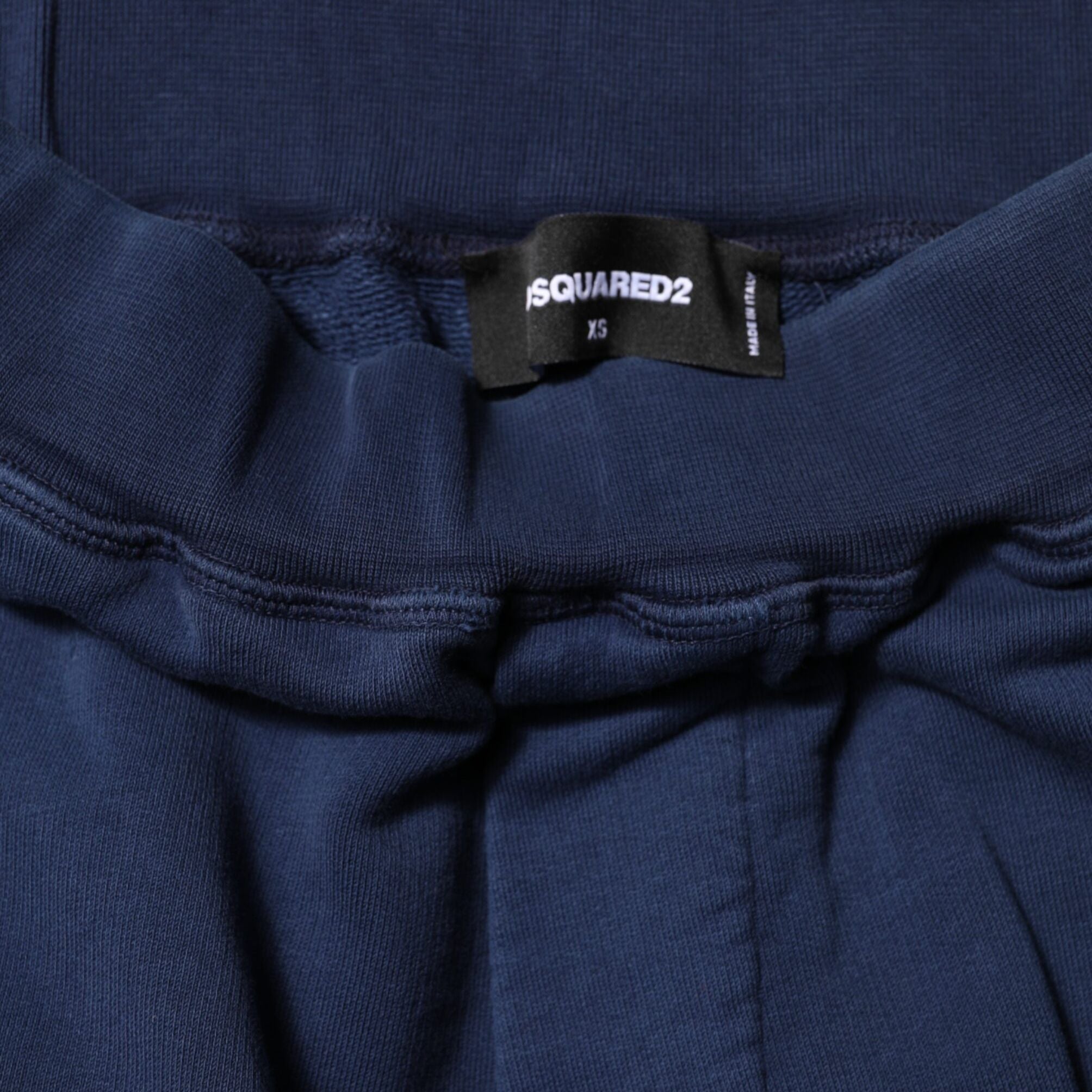 Dsquared² Blue Cotton Mid Waisted Jogger Pants