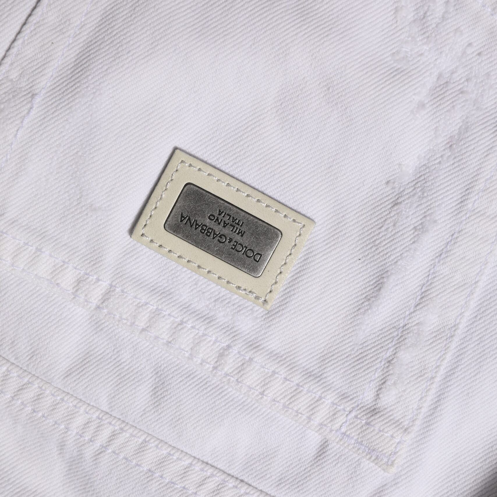 Dolce & Gabbana White Cotton Mid Waisted Women Denim Jeans