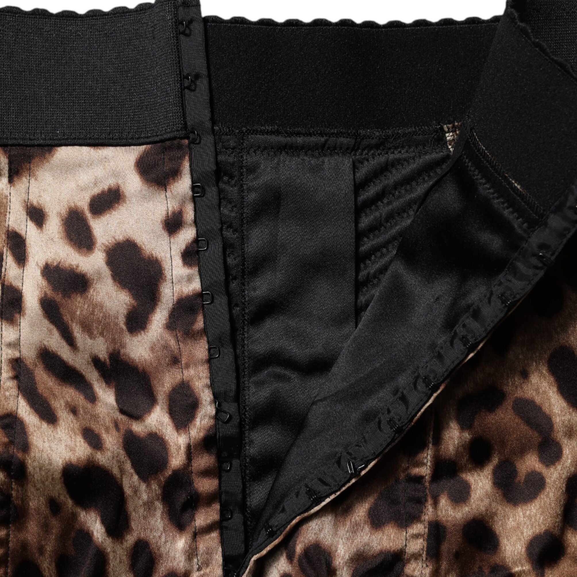 Dolce & Gabbana Brown Leopard High Waist Hot Pants Shorts