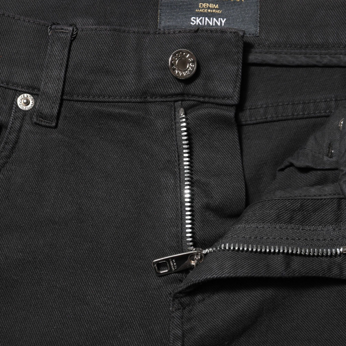 Dolce & Gabbana Black Tattered White Lining Skinny Denim Jeans