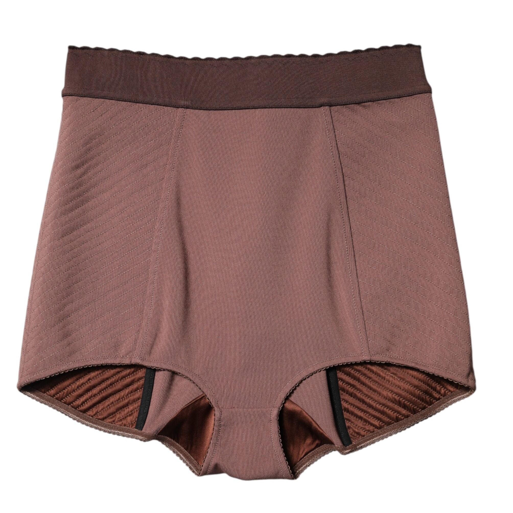 Dolce & Gabbana Brown Viscose High Waisted Hot Pants Shorts