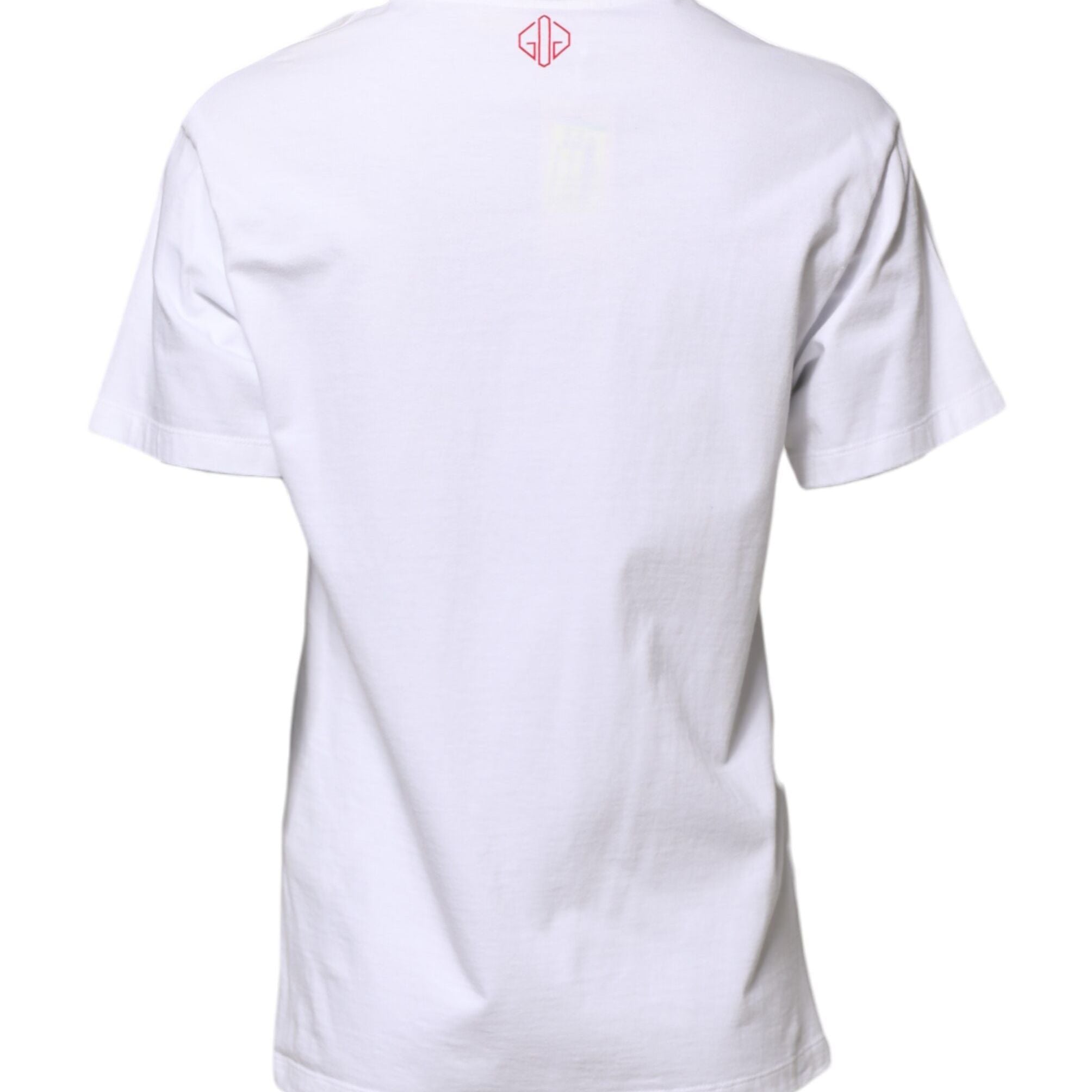 Golden Goose White Printed Round Neck T-shirt