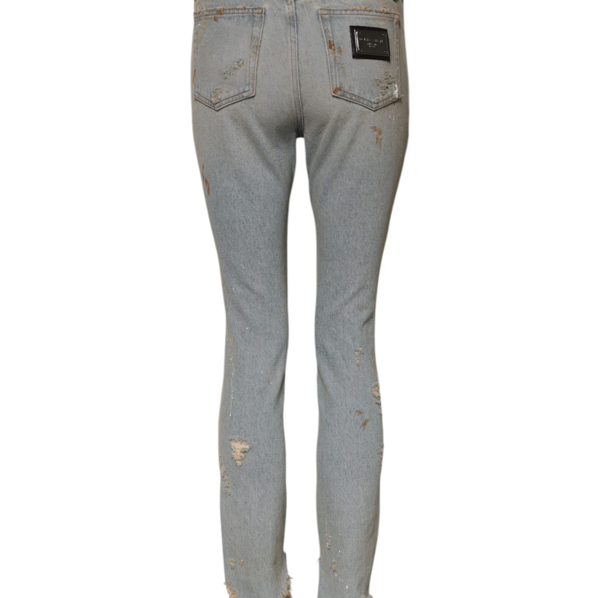 Dolce & Gabbana Light Blue High Waist Skinny Denim Jeans