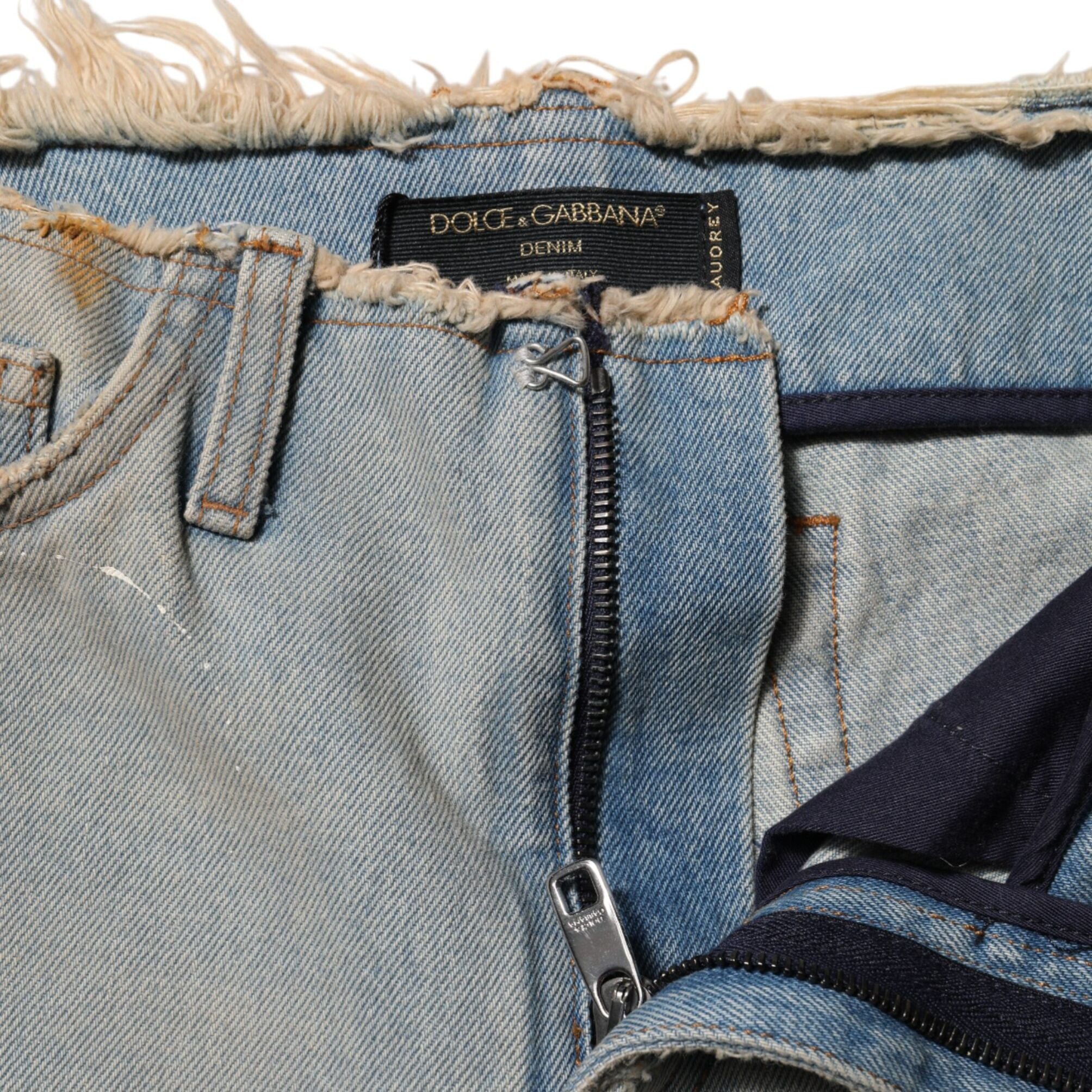 Dolce & Gabbana Light Blue High Waist Skinny Denim Jeans