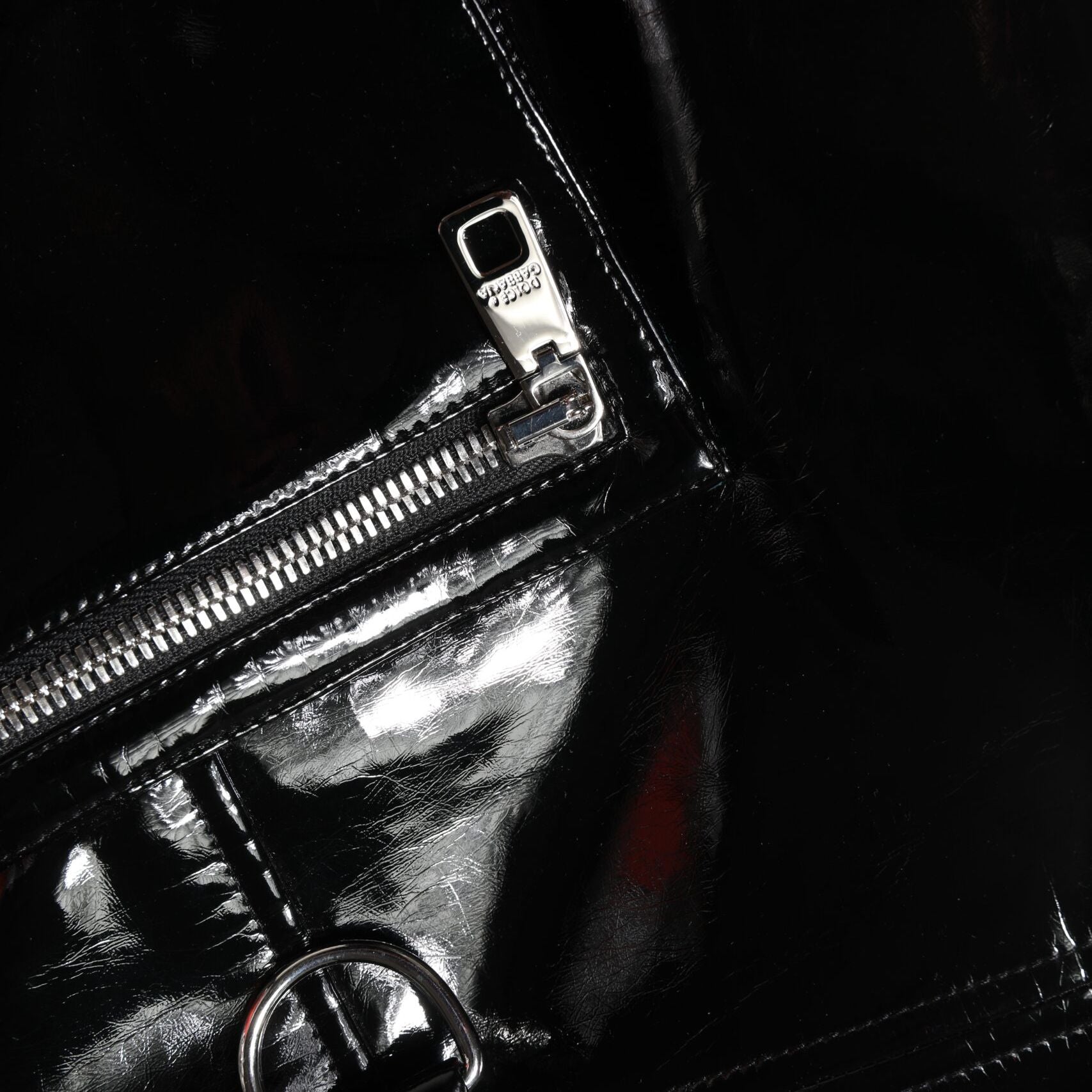 Dolce & Gabbana Black High Waist Cargo Bootcut Pants