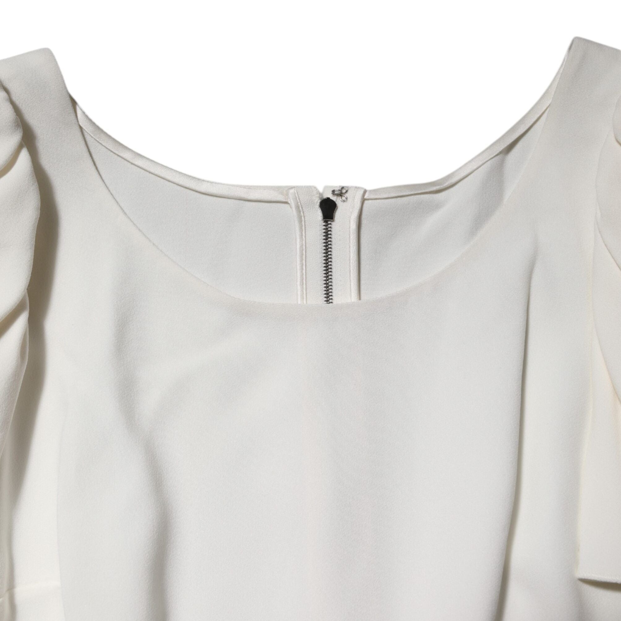 Dolce & Gabbana White Round Neck Short Sleeves Blouse Top