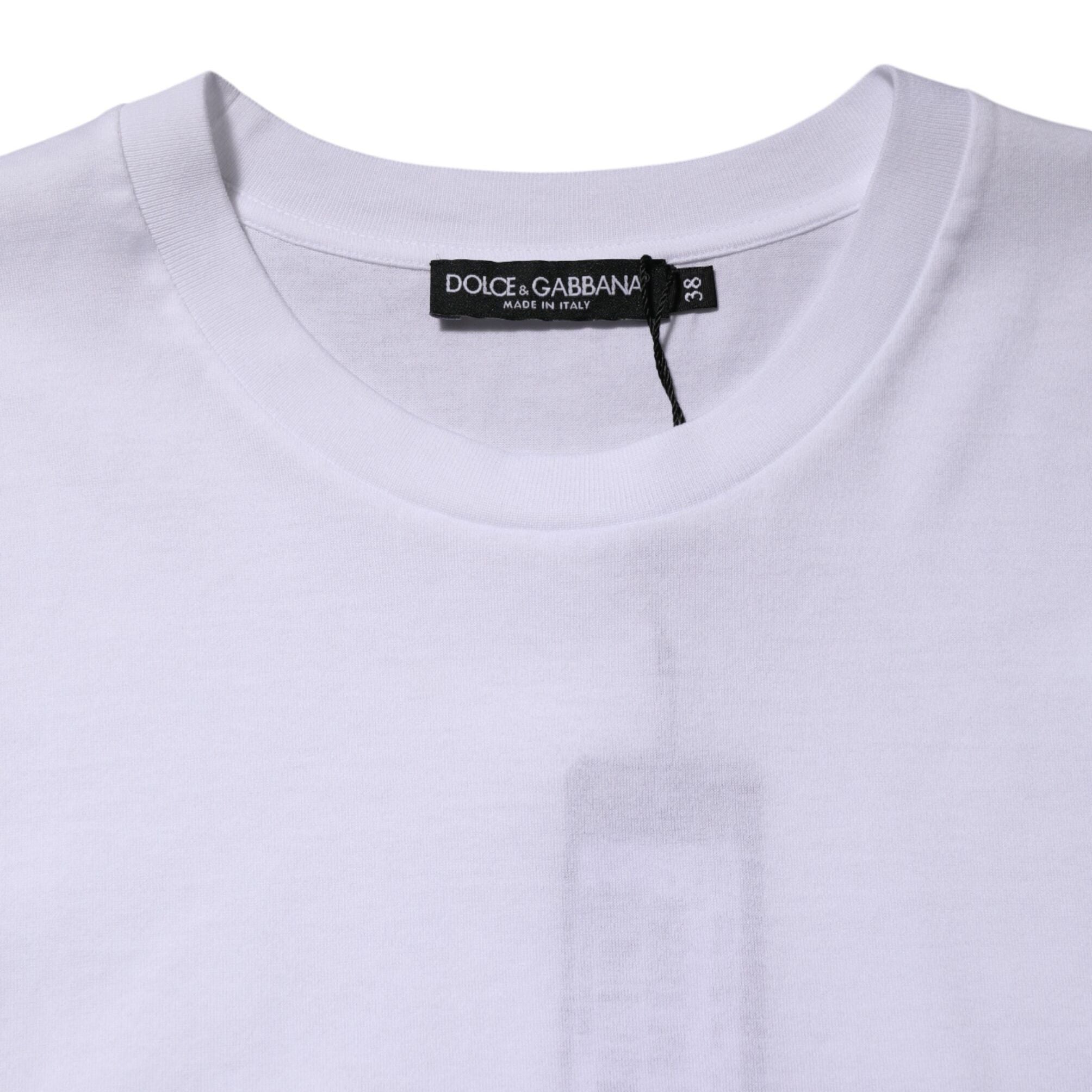 Dolce & Gabbana White Cotton Sleeveless Women Tank T-shirt