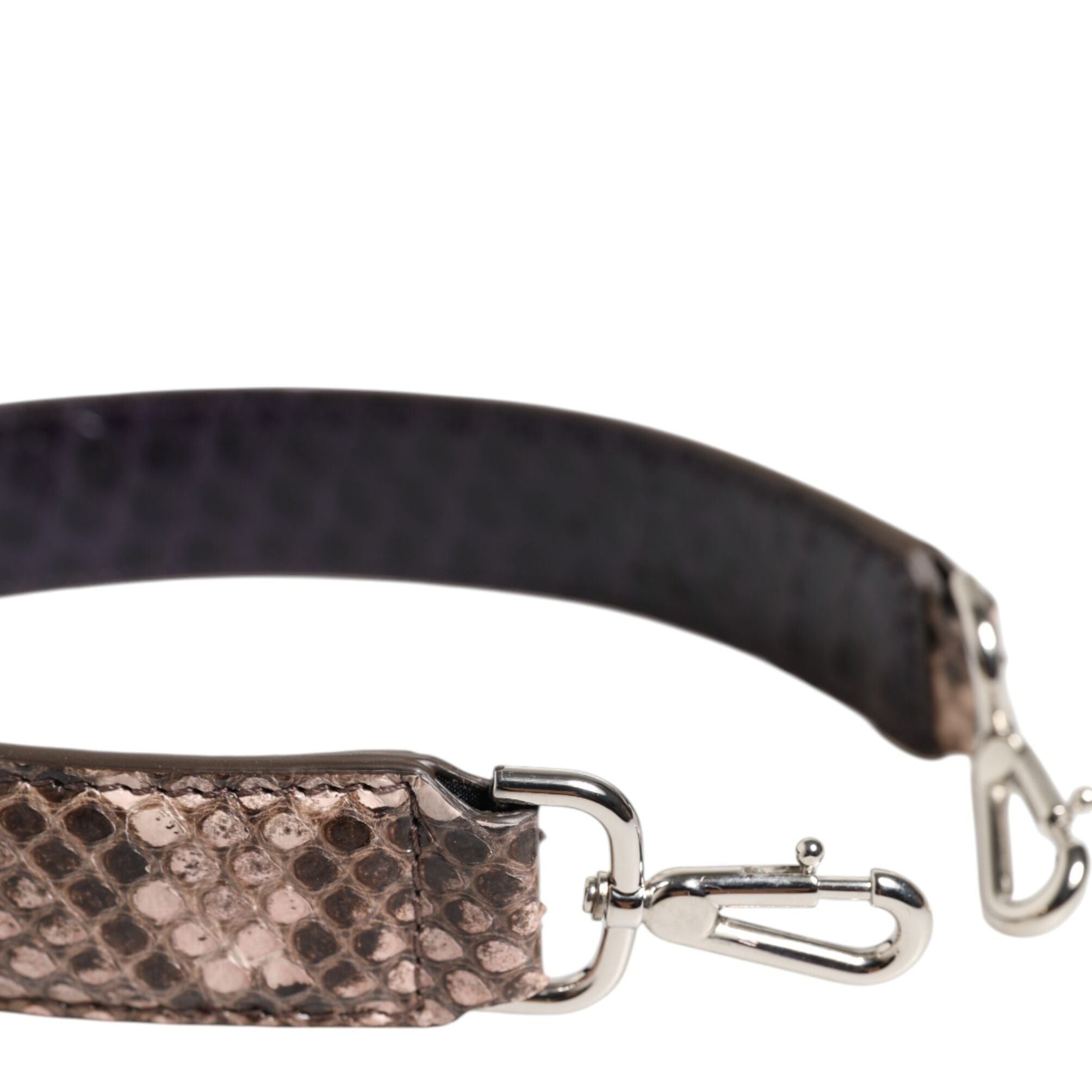Dolce & Gabbana Brown Exotic Leather Handbag Accessory Shoulder Strap