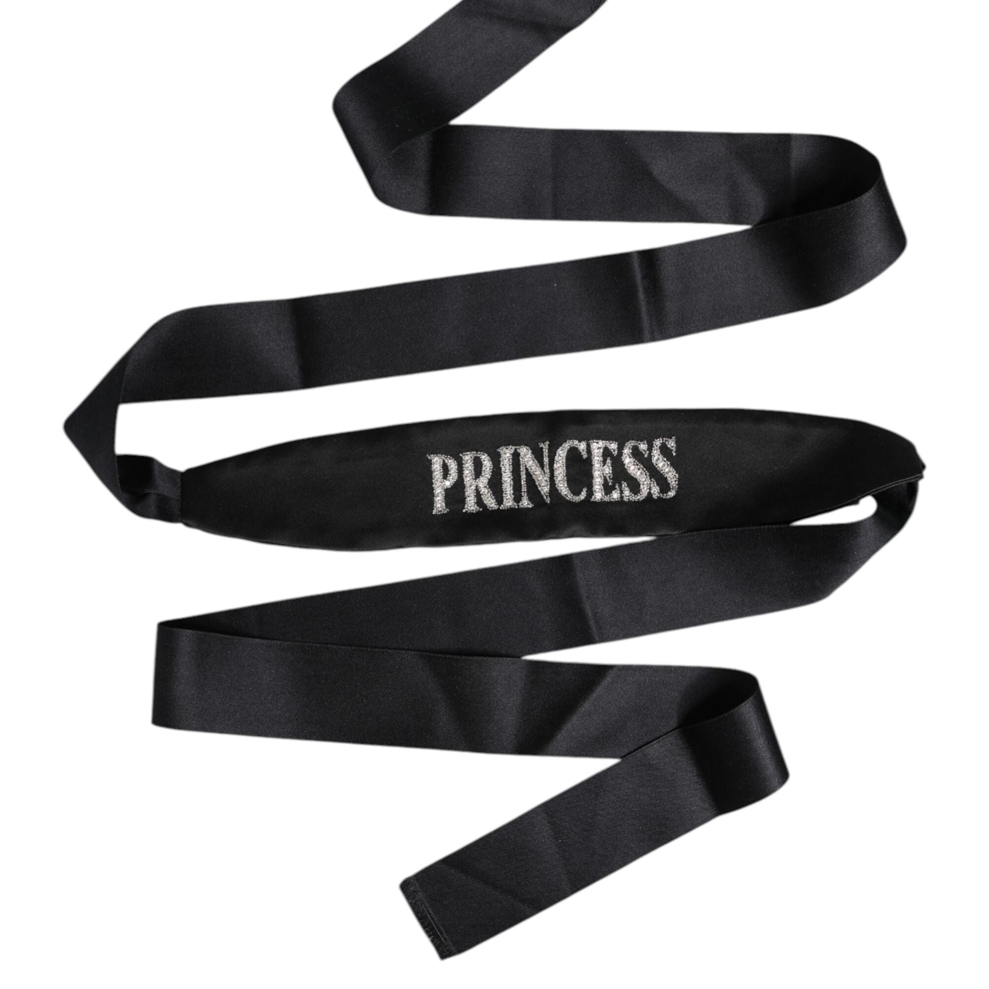 Dolce & Gabbana Black Princess Fantasy Braided Waist Belt