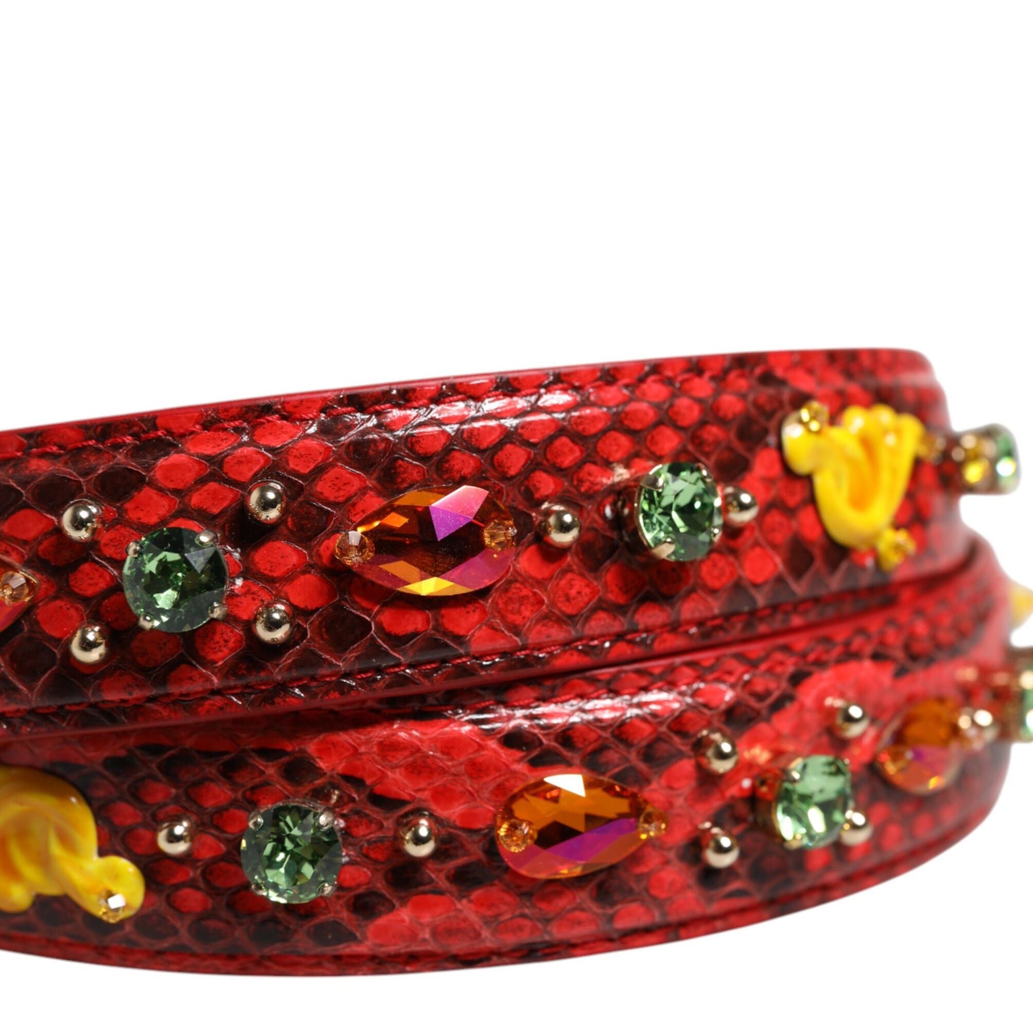 Dolce & Gabbana Multicolor Embellished Handbag Accessory Shoulder Strap