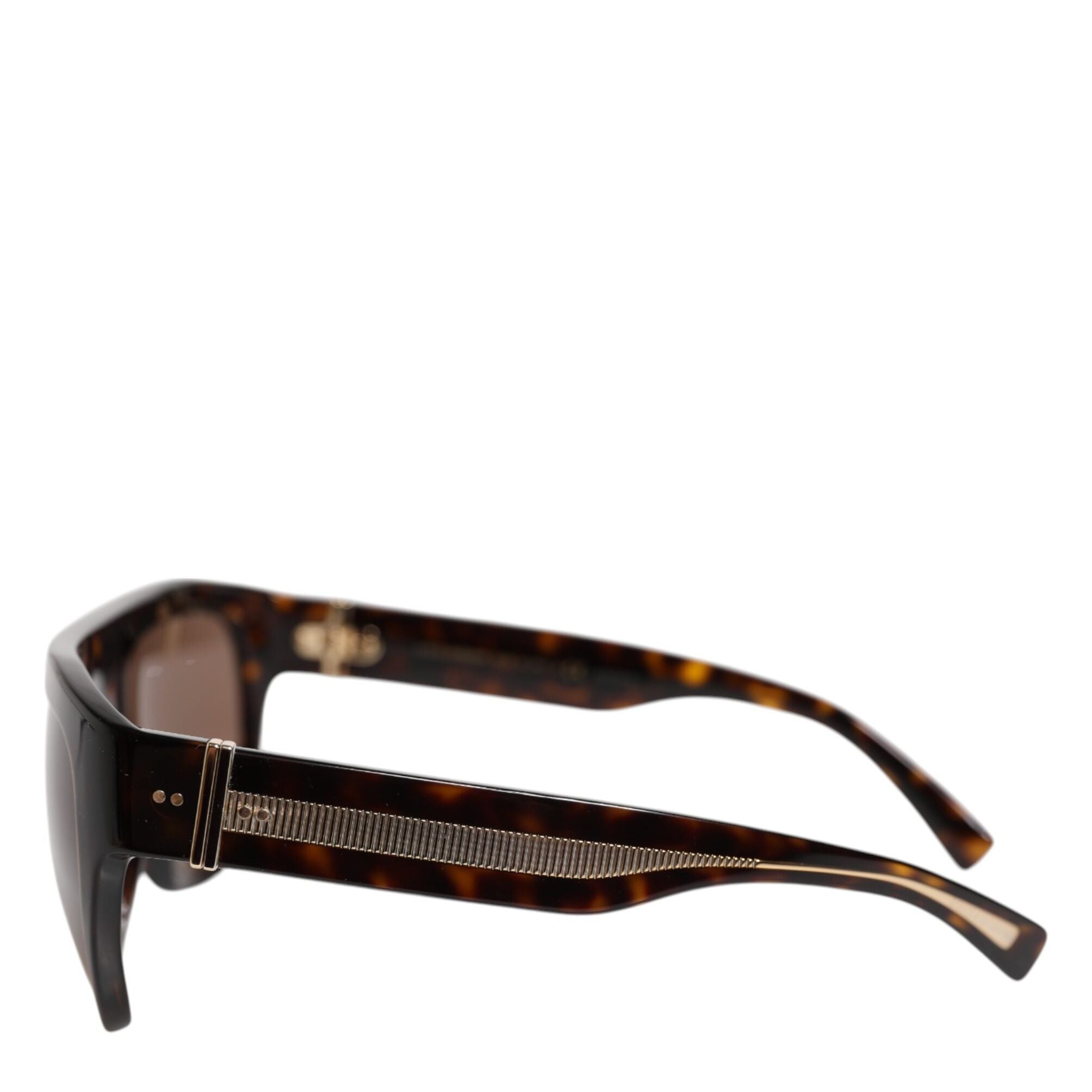Dolce & Gabbana Dark Brown Havana DG4398F Square Frame Eyewear Sunglasses