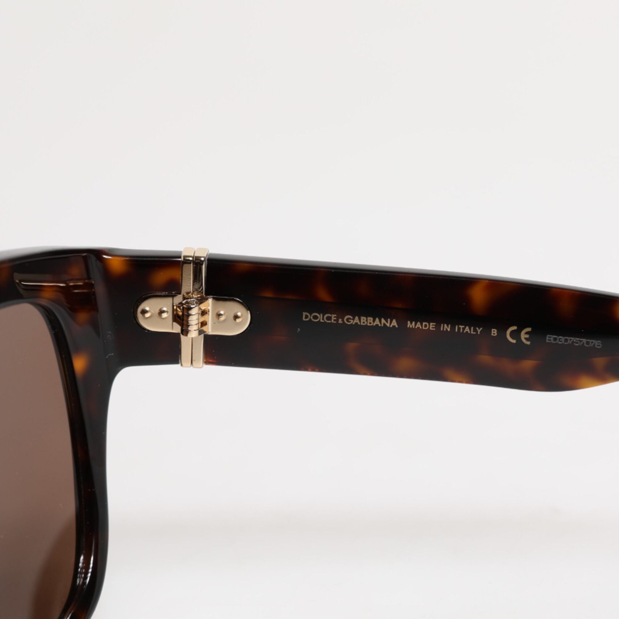 Dolce & Gabbana Dark Brown Havana DG4398F Square Frame Eyewear Sunglasses