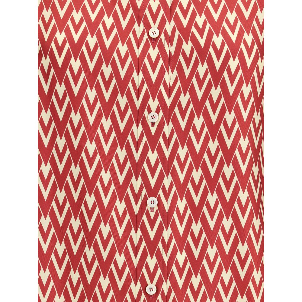 Valentino Multicolor Silk Pattern Shirt
