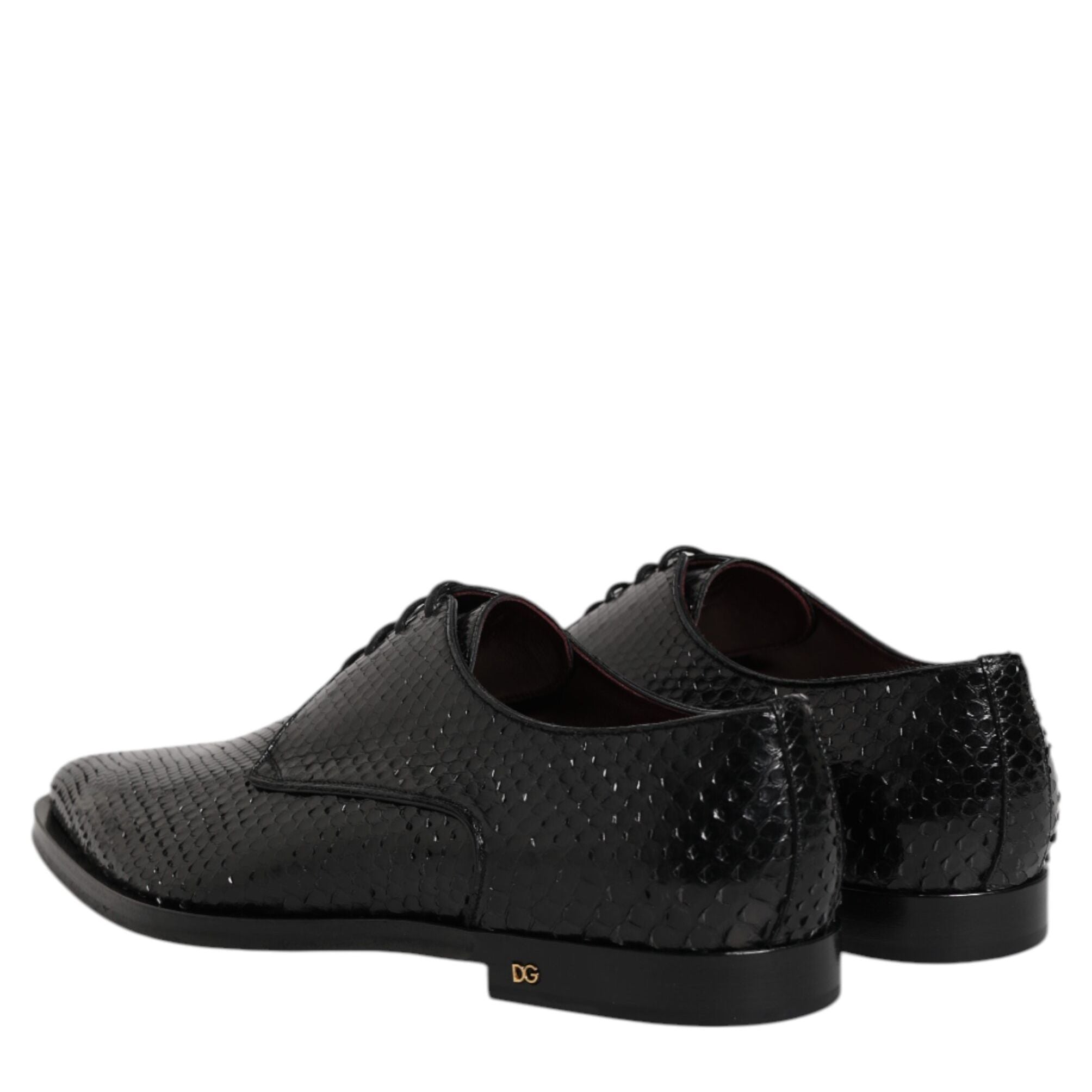 Dolce & Gabbana Black Leather Lace Up Dress Men Derby Shoes