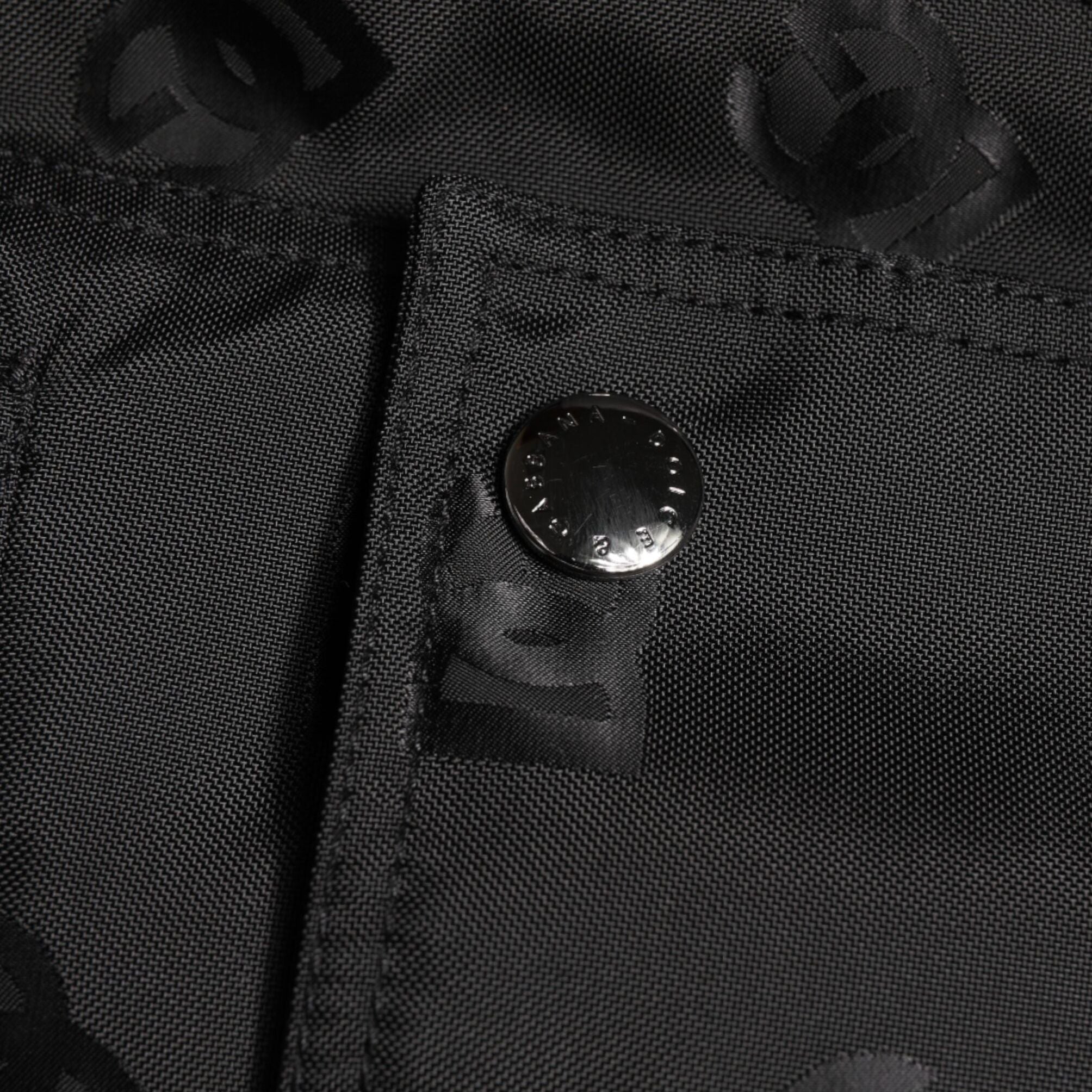 Dolce & Gabbana Black Cargo Windbraker Logo Mania Jacket