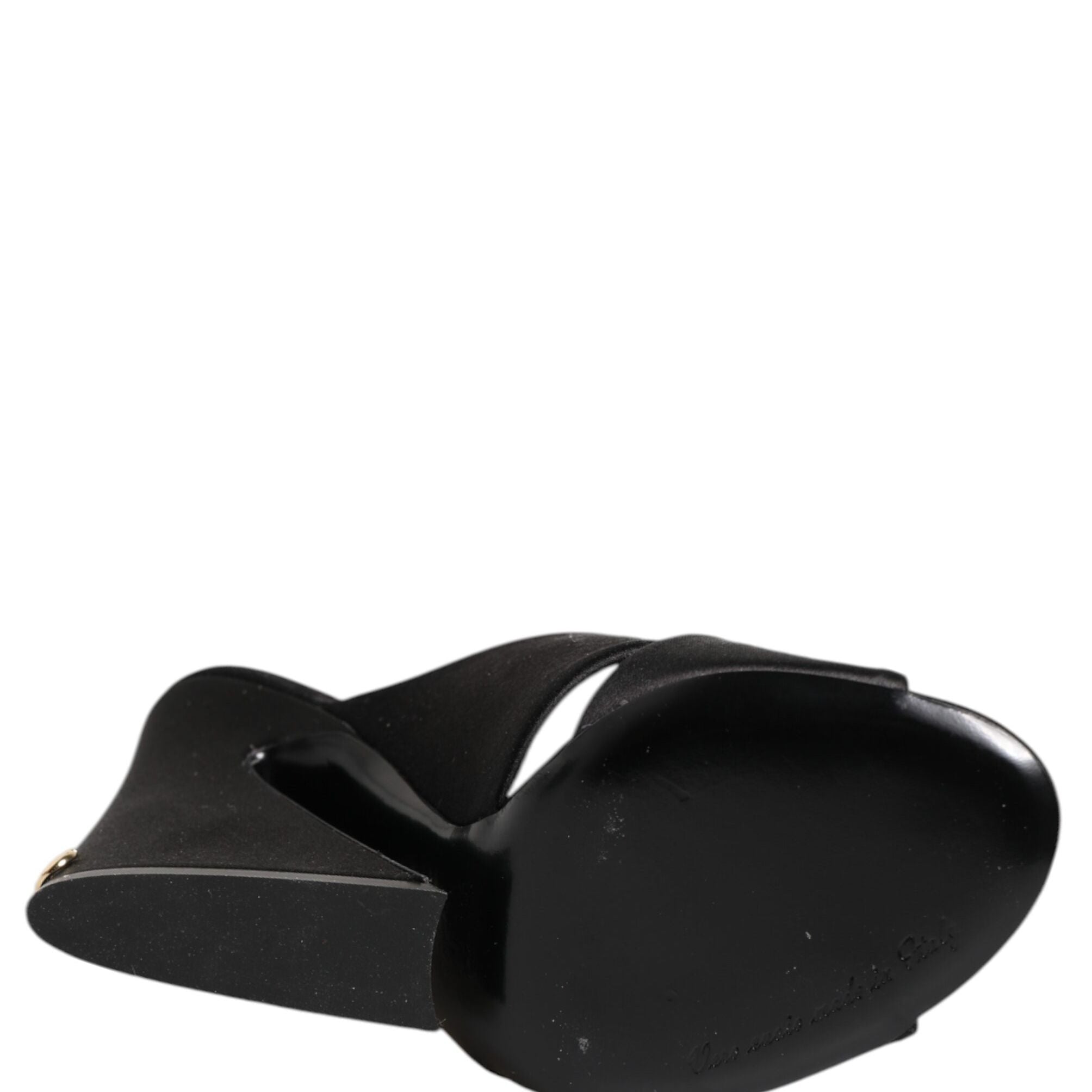 Dolce & Gabbana Black Keira Baroque High Heel Sandals Shoes