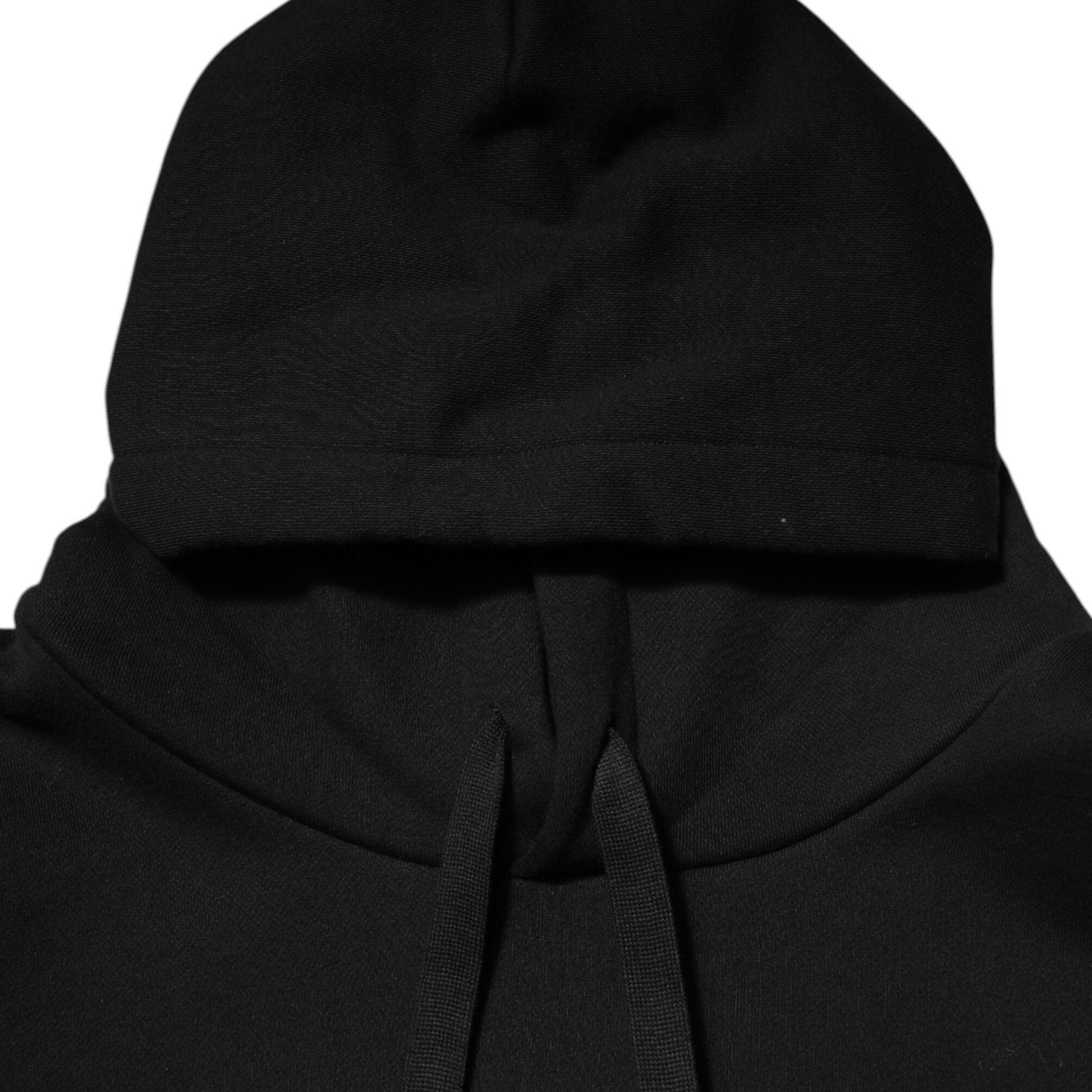 Dolce & Gabbana Black Cotton DG Milano Logo Print Hoodie Sweater