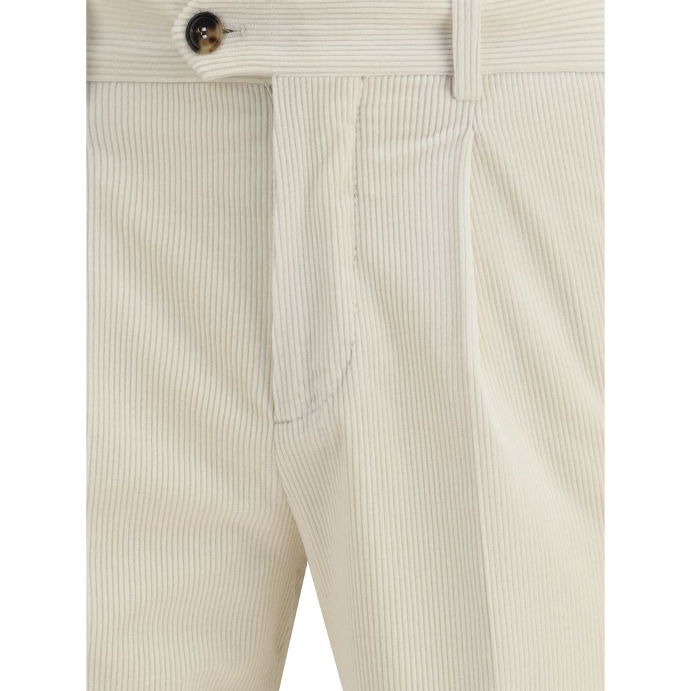 Brunello Cucinelli Beige Cotton Two-Piece Suit