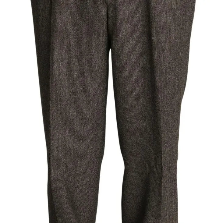 Dolce & Gabbana Brown Single Breasted Wool Suit