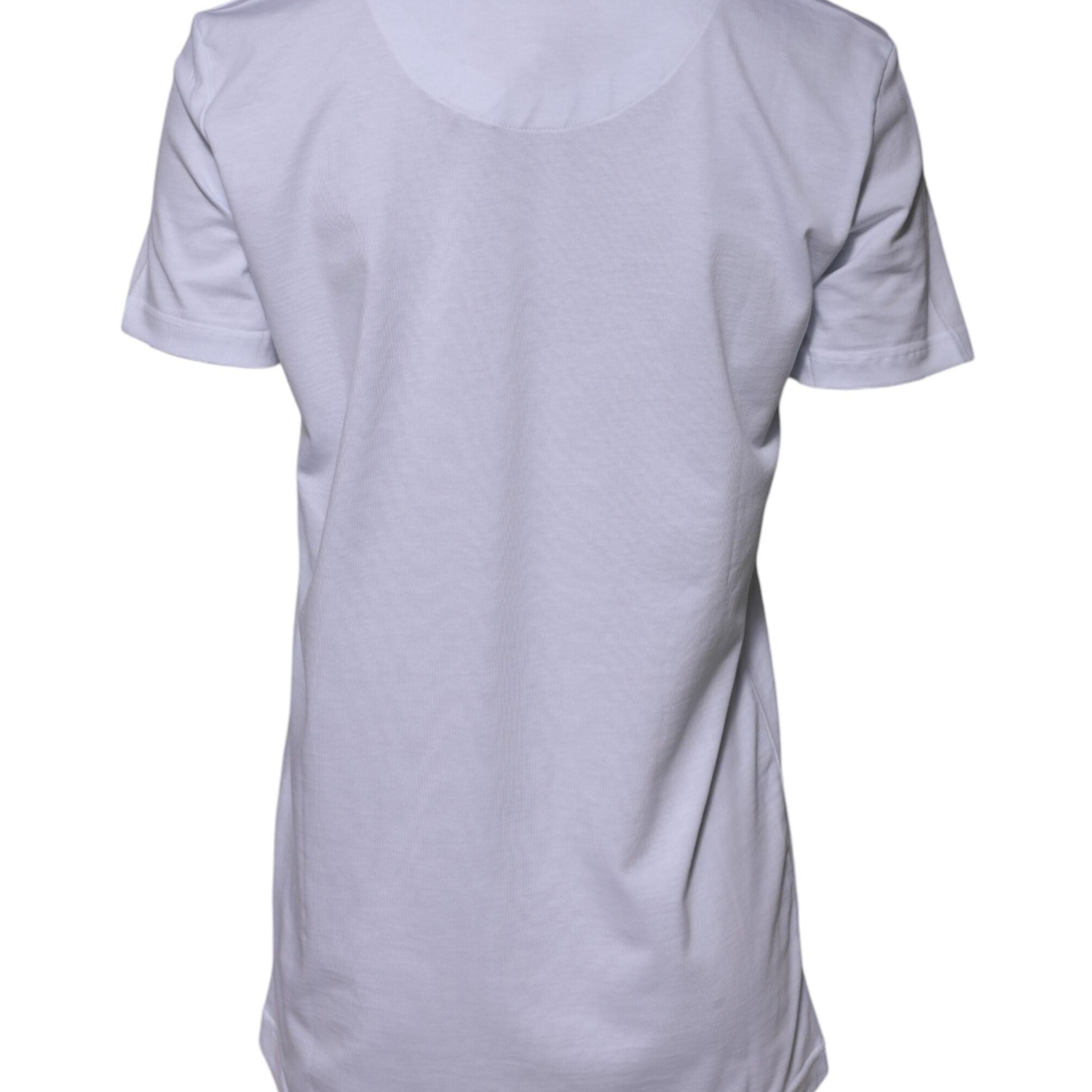 Dolce & Gabbana White Cotton Goodluck 2023 Crew Neck T-shirt