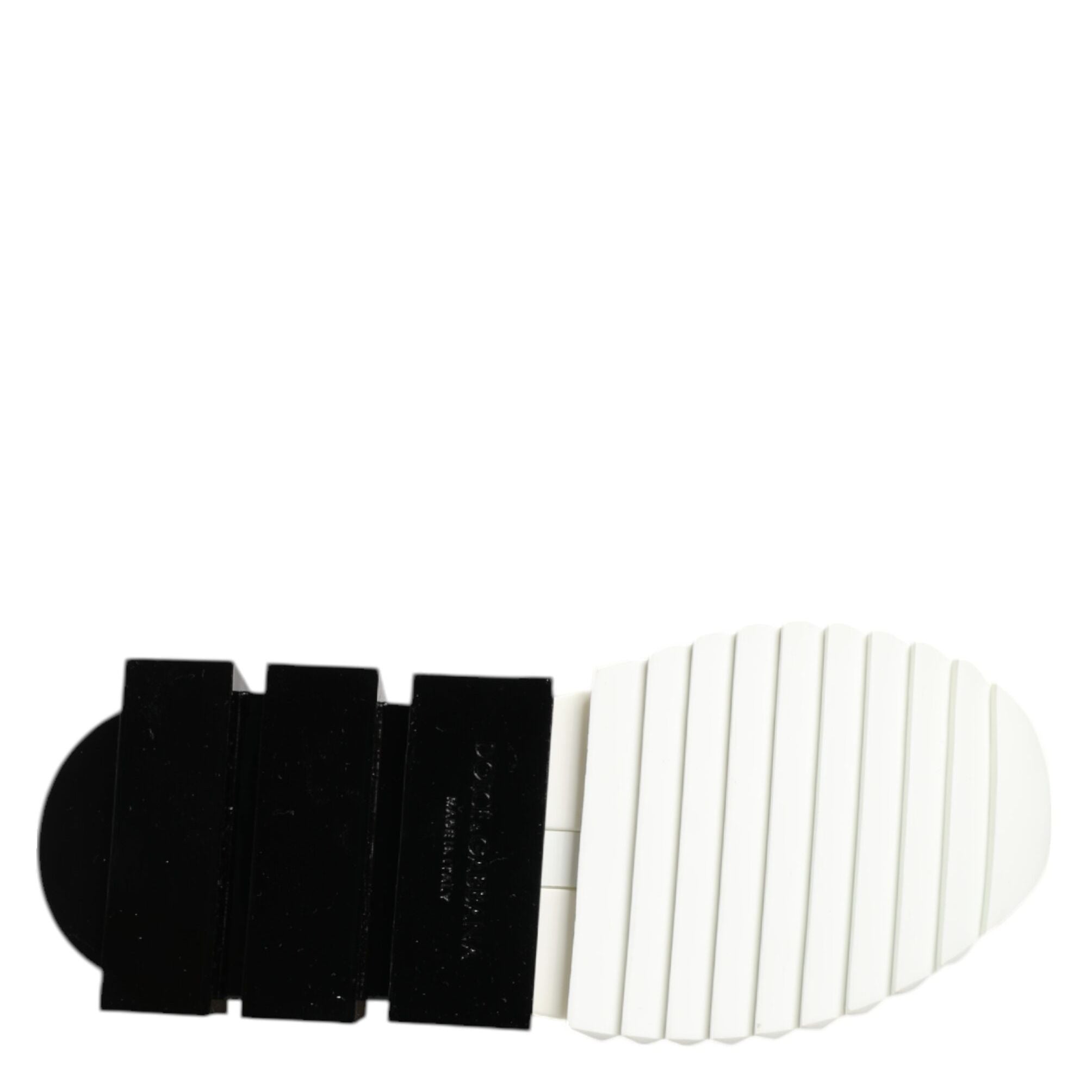 Dolce & Gabbana White Black Low Top Sorrento Sneakers Shoes