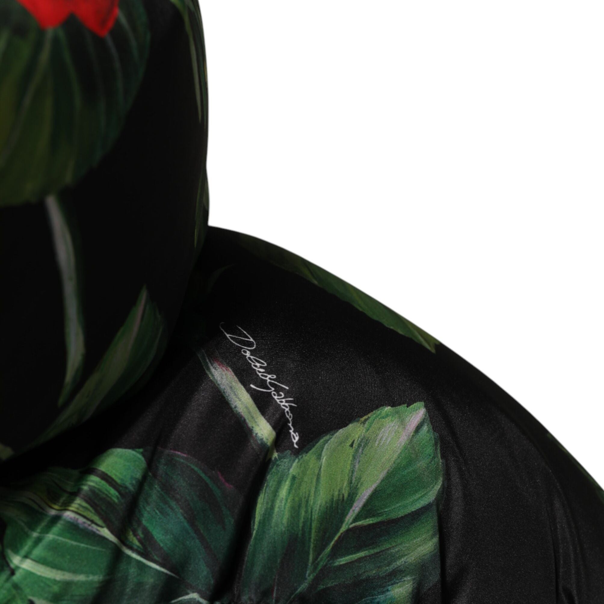 Dolce & Gabbana Multicolor Floral Puffer Coat Full Zip Jacket
