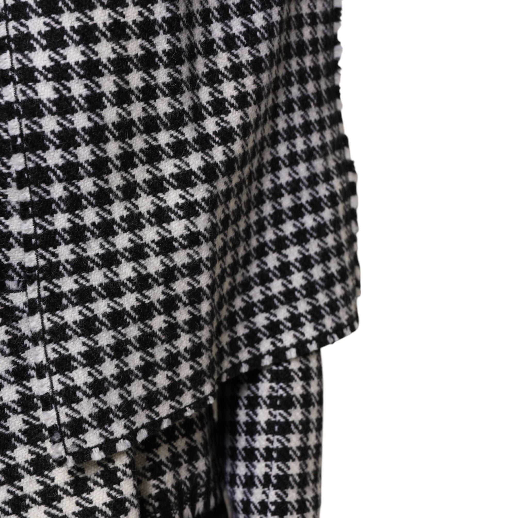 Dolce & Gabbana Multicolor Wool Monochrome Patterned Jacket