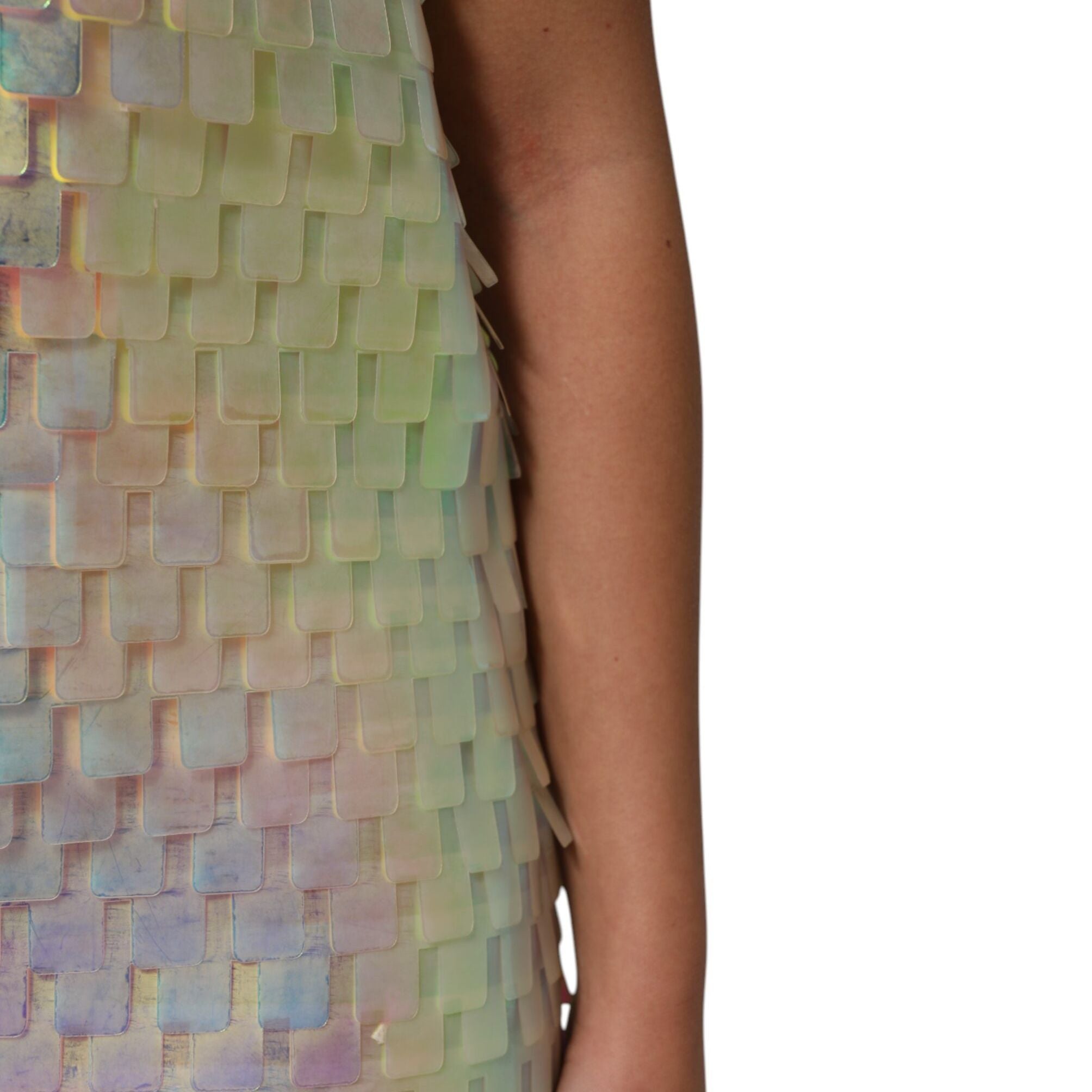 Dolce & Gabbana Multicolor Sequin Holographic Mini Dress