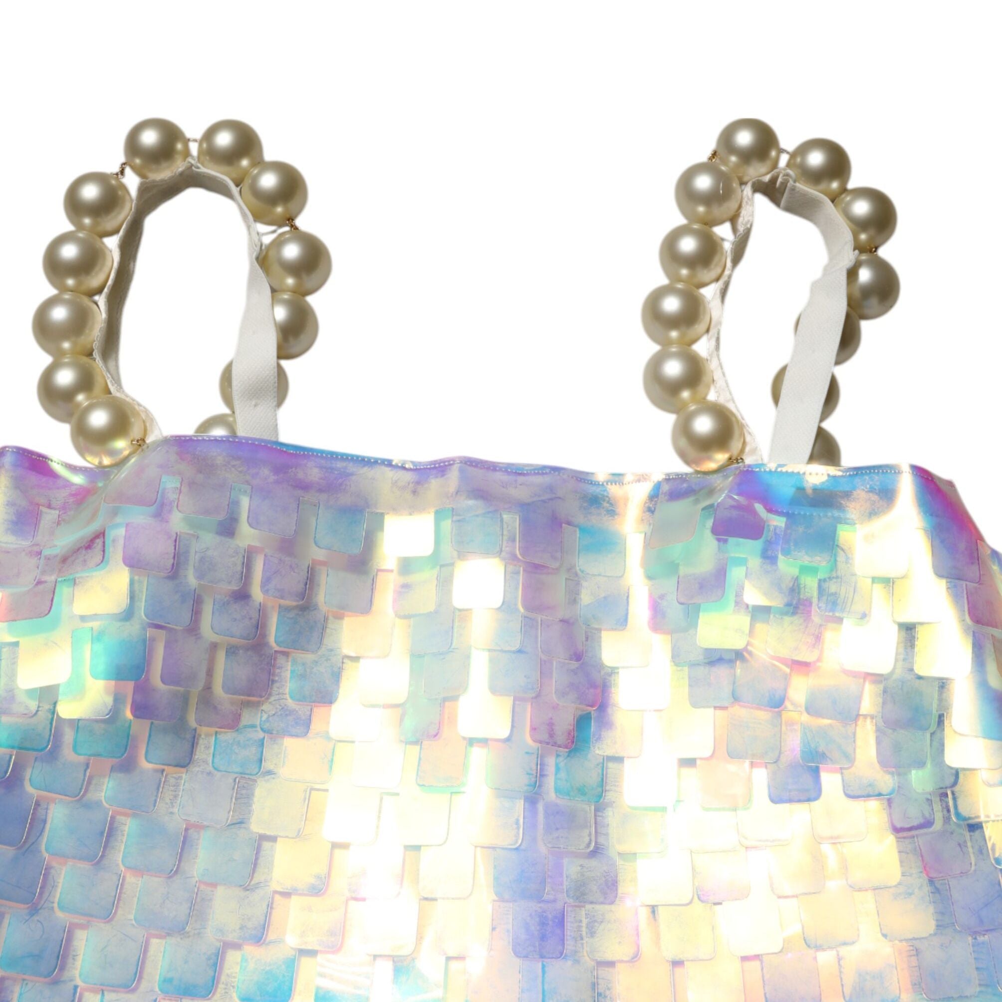 Dolce & Gabbana Multicolor Sequin Holographic Mini Dress