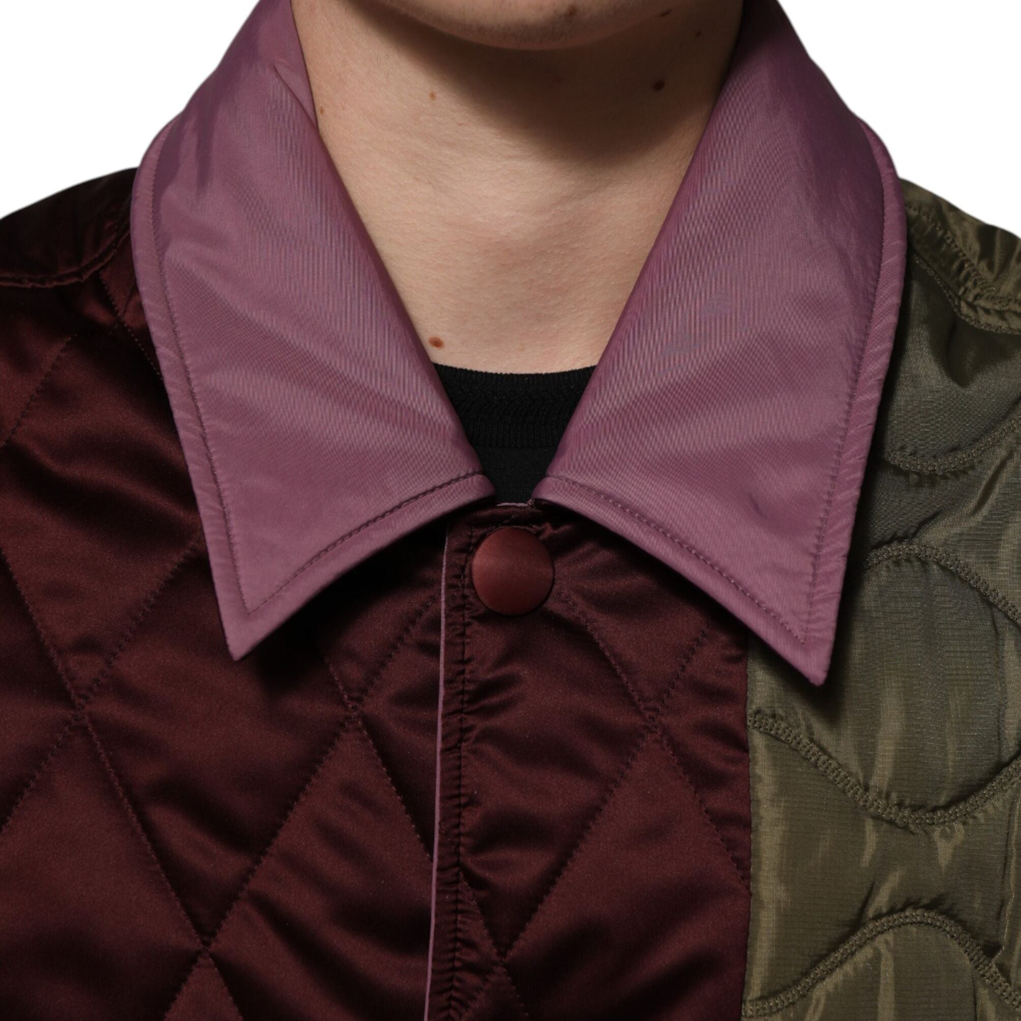 Dolce & Gabbana Multicolor Patchwork PolyesterQuilted Jacket