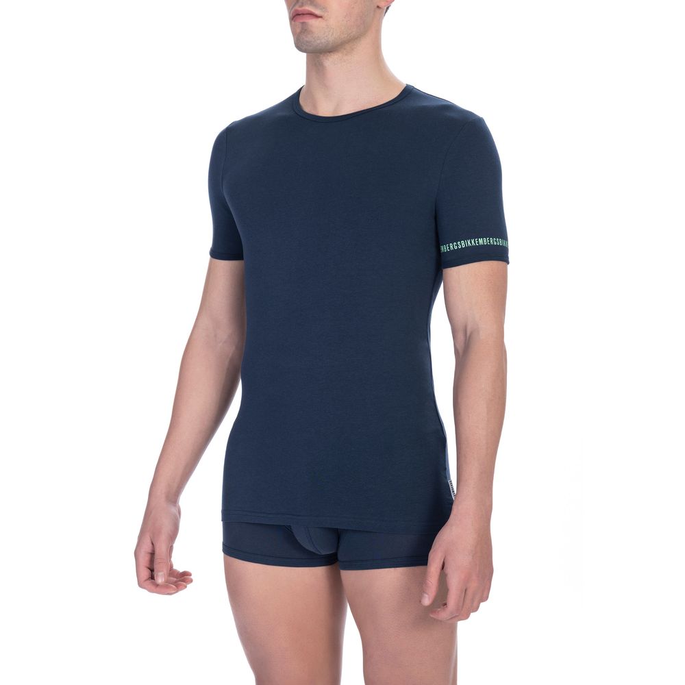 Bikkembergs Black Cotton Men's T-Shirt Twin Pack