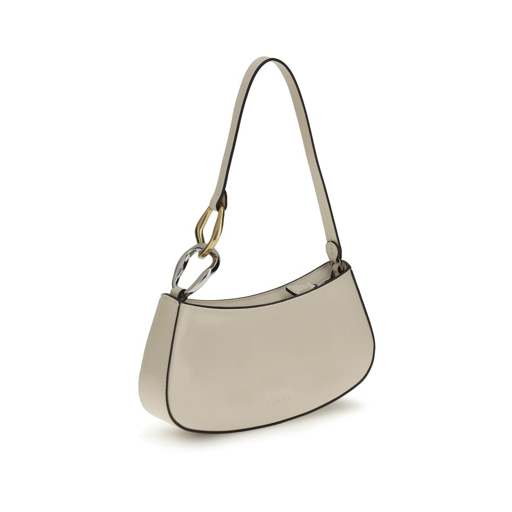 Staud Beige Calf Leather Bos Taurus Shoulder Bag