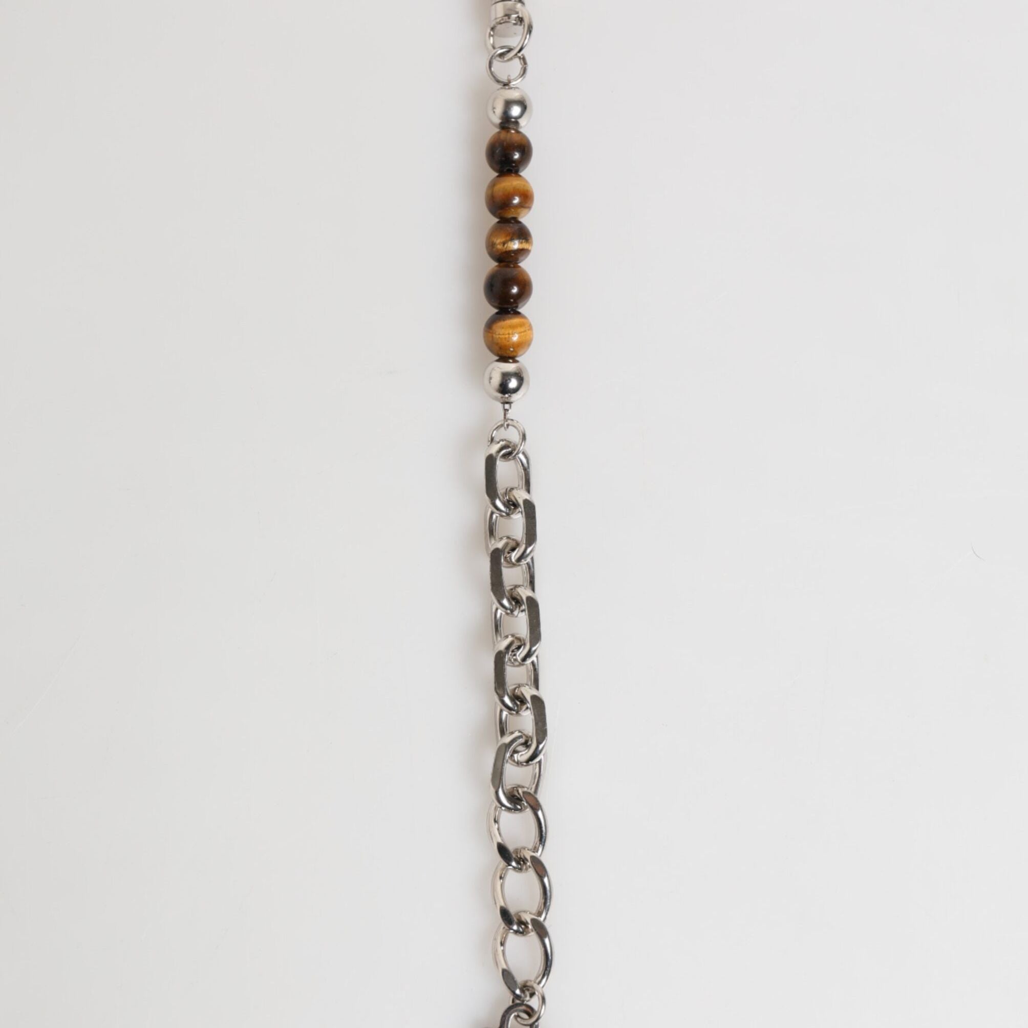 Dolce & Gabbana Silver Chain Brass Beaded Lobster Clasp Logo Men Bracelet