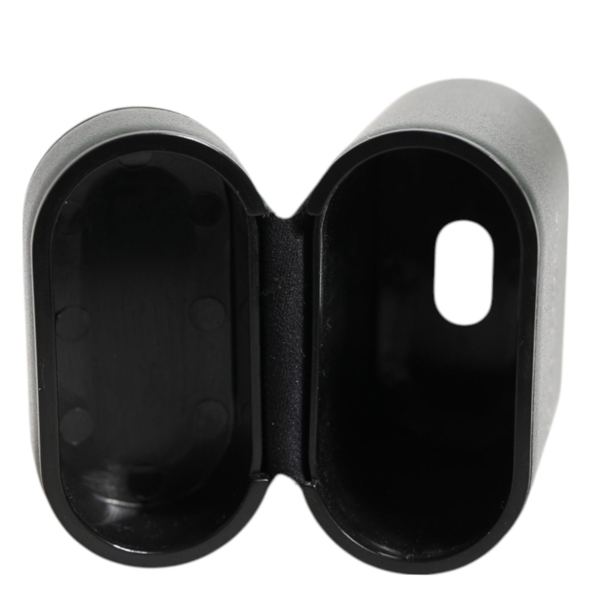 Dolce & Gabbana Black Leather Logo Print Flip Holder Men Airpods Case