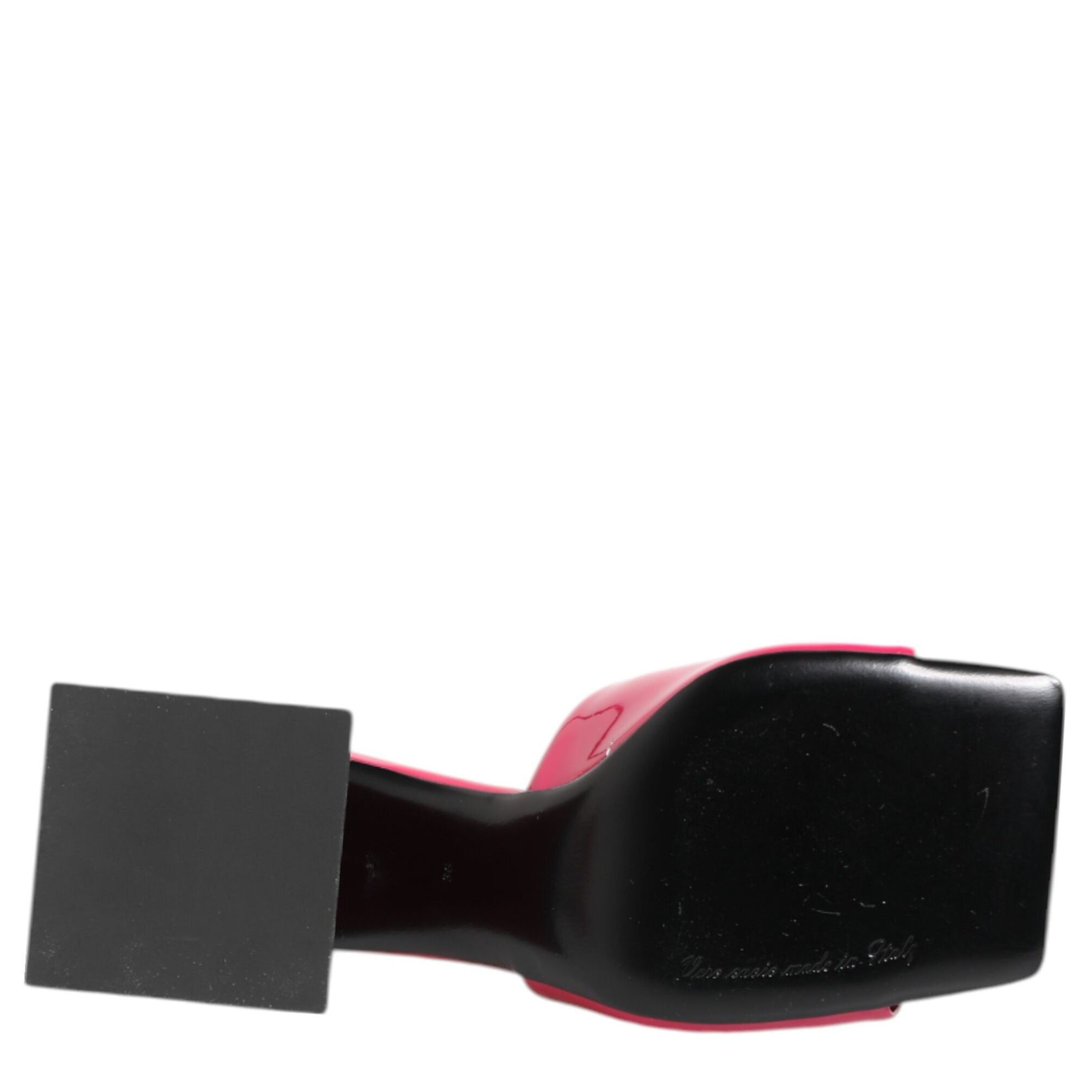 Dolce & Gabbana Pink Open Toe Block Heel Mules Sandals Shoes
