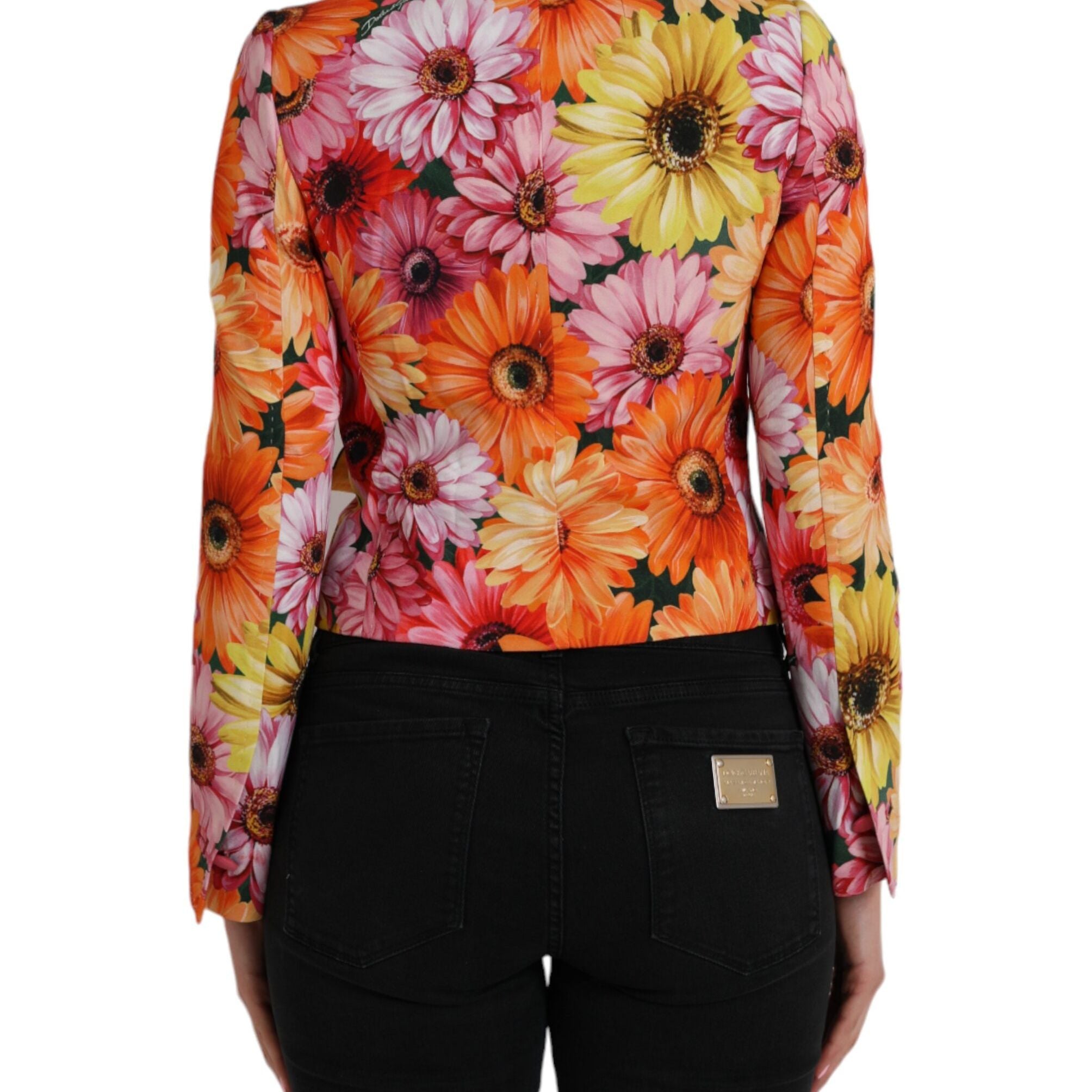 Dolce & Gabbana Multicolor Daisy Print Floral Fantasy Jacket
